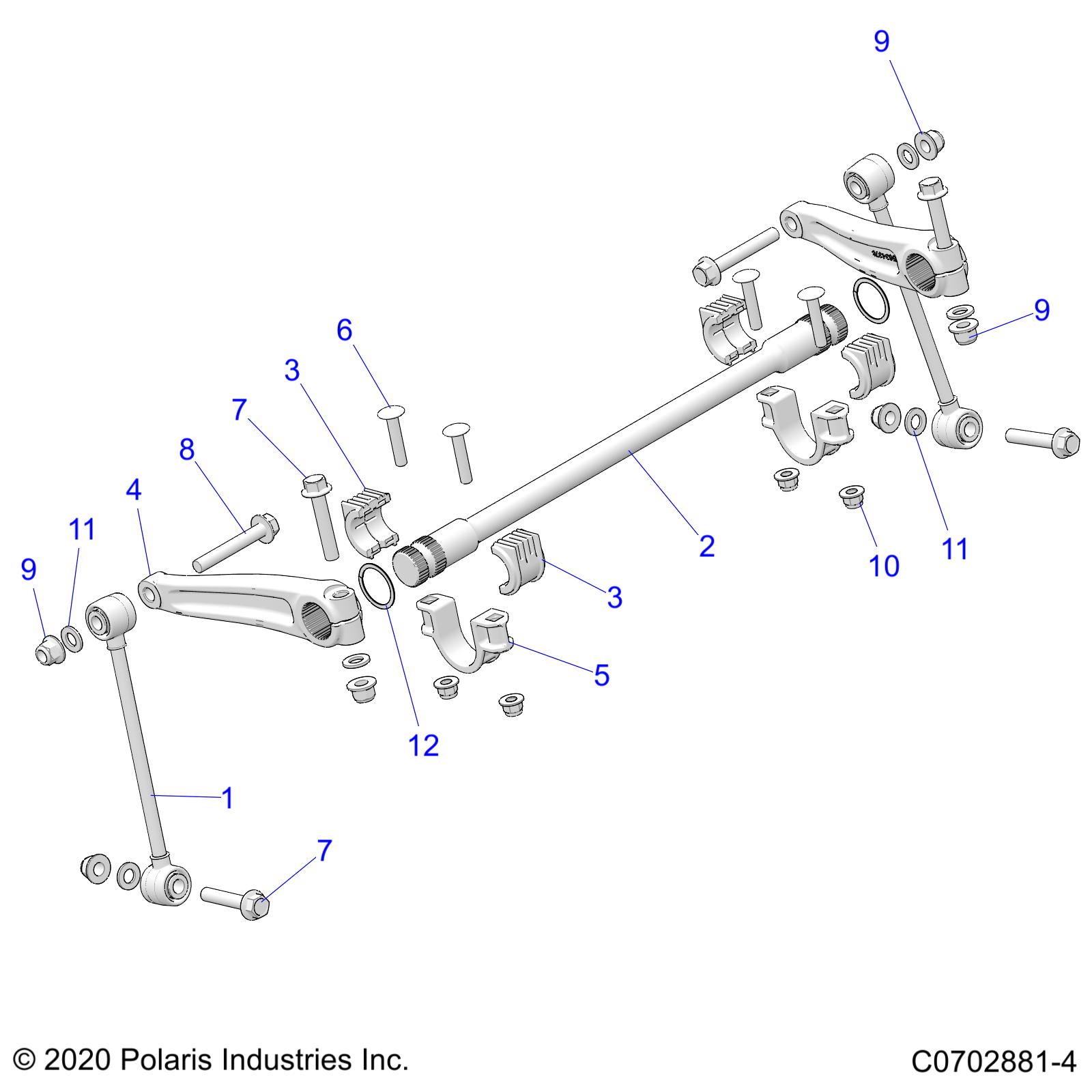 Part Number : 7519073 BOLT-CARR M10X1.5X50 8.8 ZOD