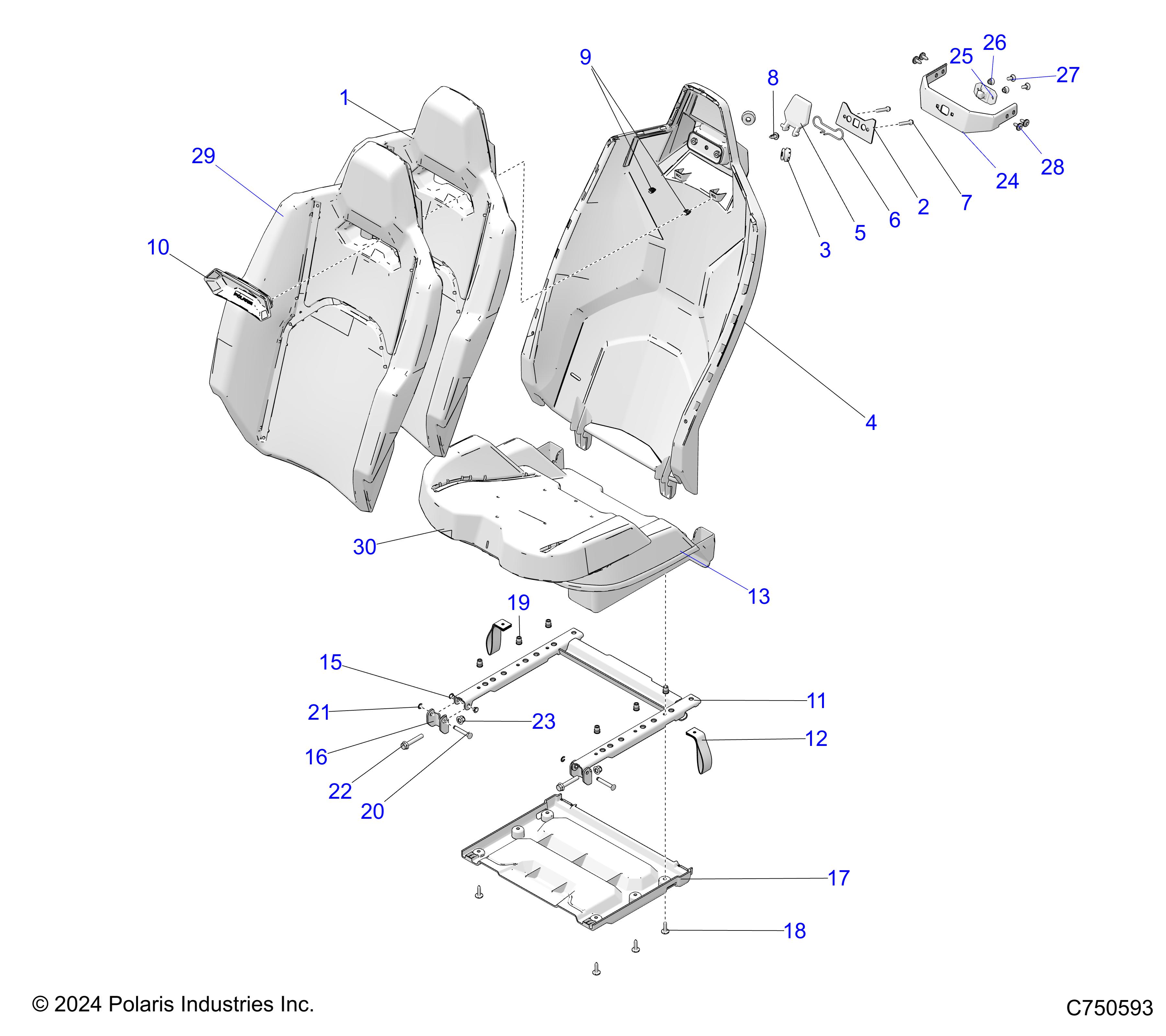 Part Number : 5456313 CLIP-TRIM PLASTIC WHITE