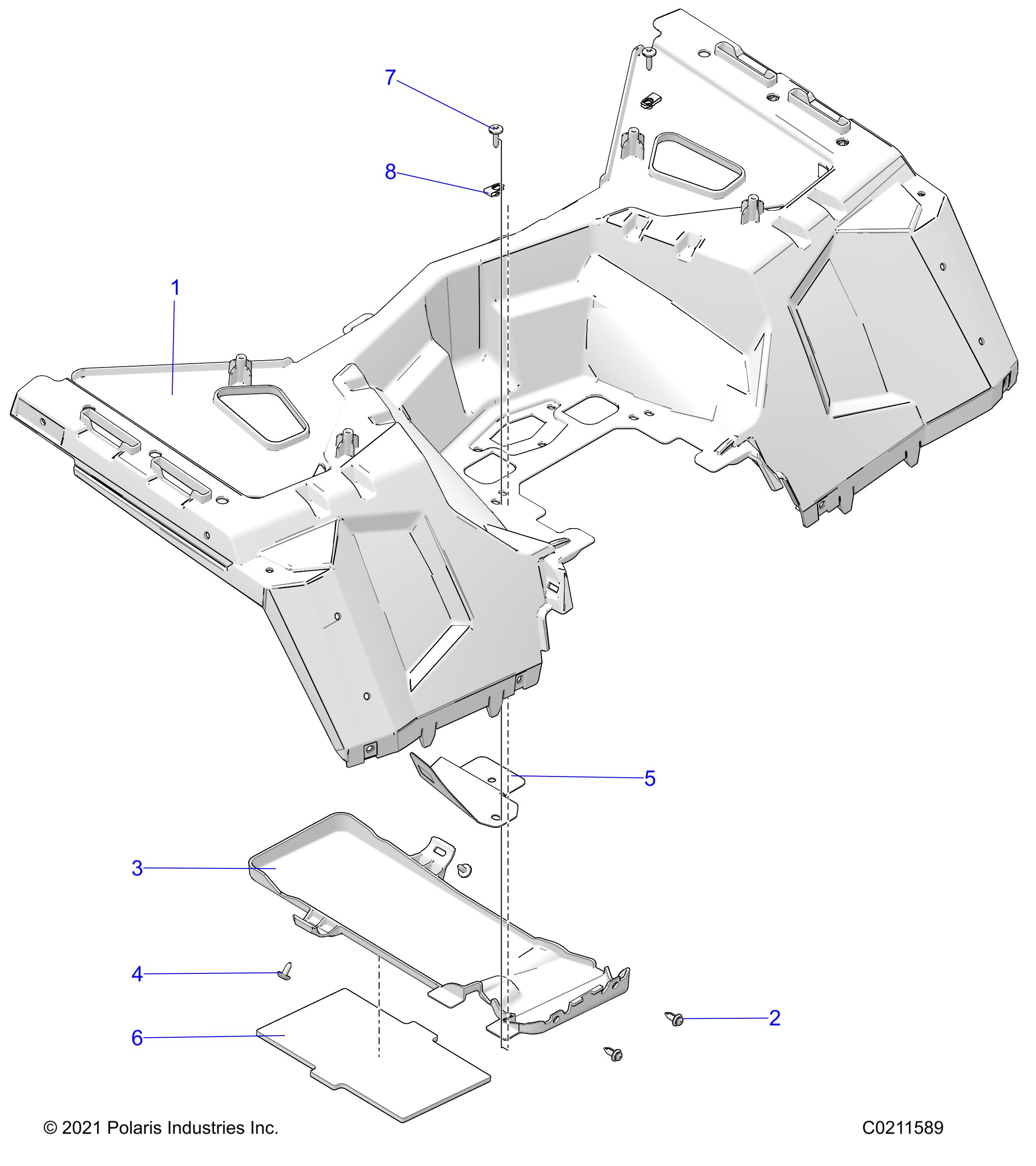 Part Number : 2637625-509 ASM-CAB REAR SPRGRAPH