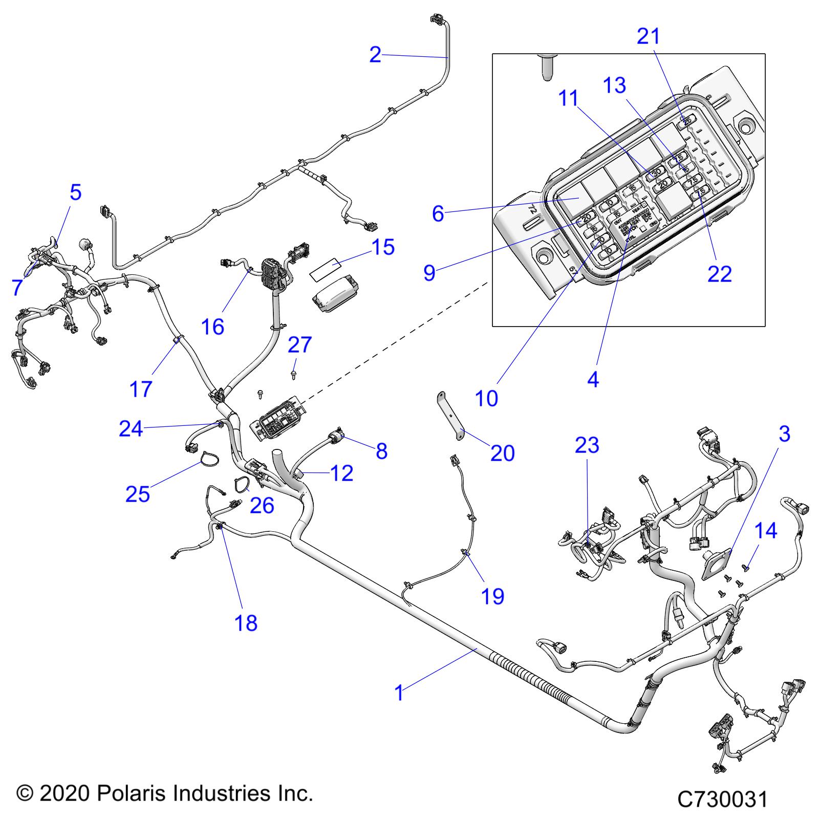 Part Number : 5265908-458 BRKT-WIRE GUIDE BLK