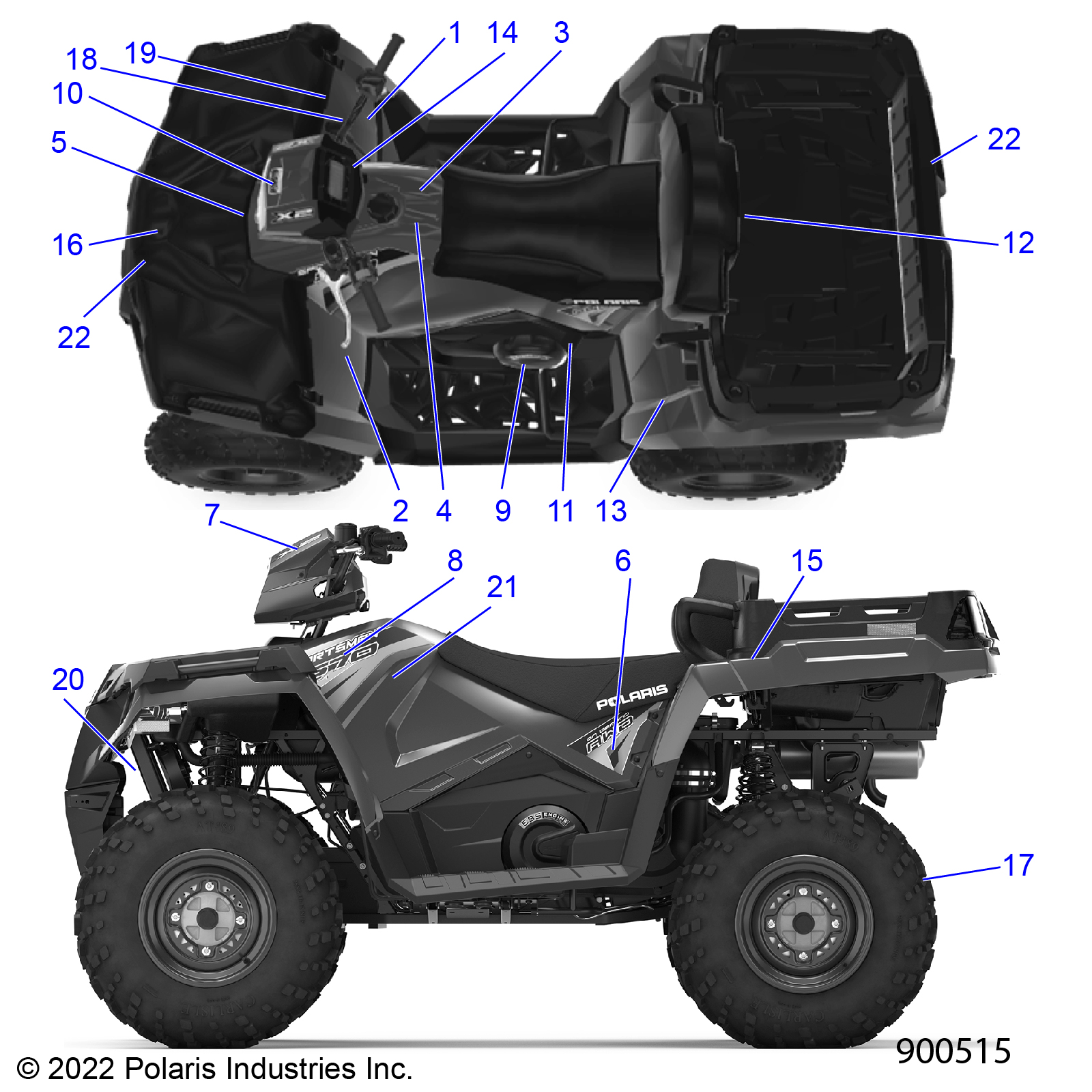 Part Number : 7184287 DECAL-SIDE AWD RH