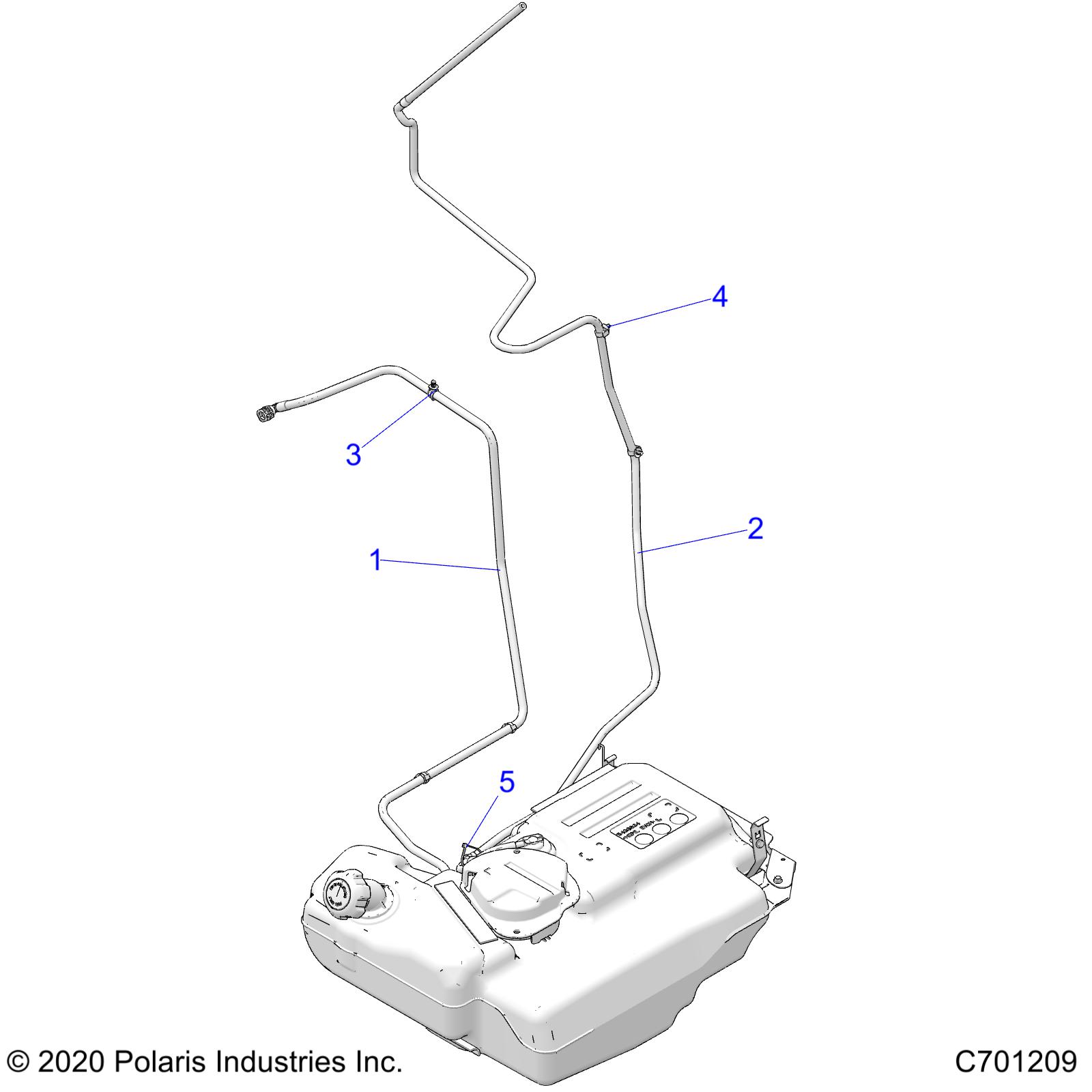 Part Number : 8450040-274 FUEL LINE 1/4 SAE #30R7 274CM