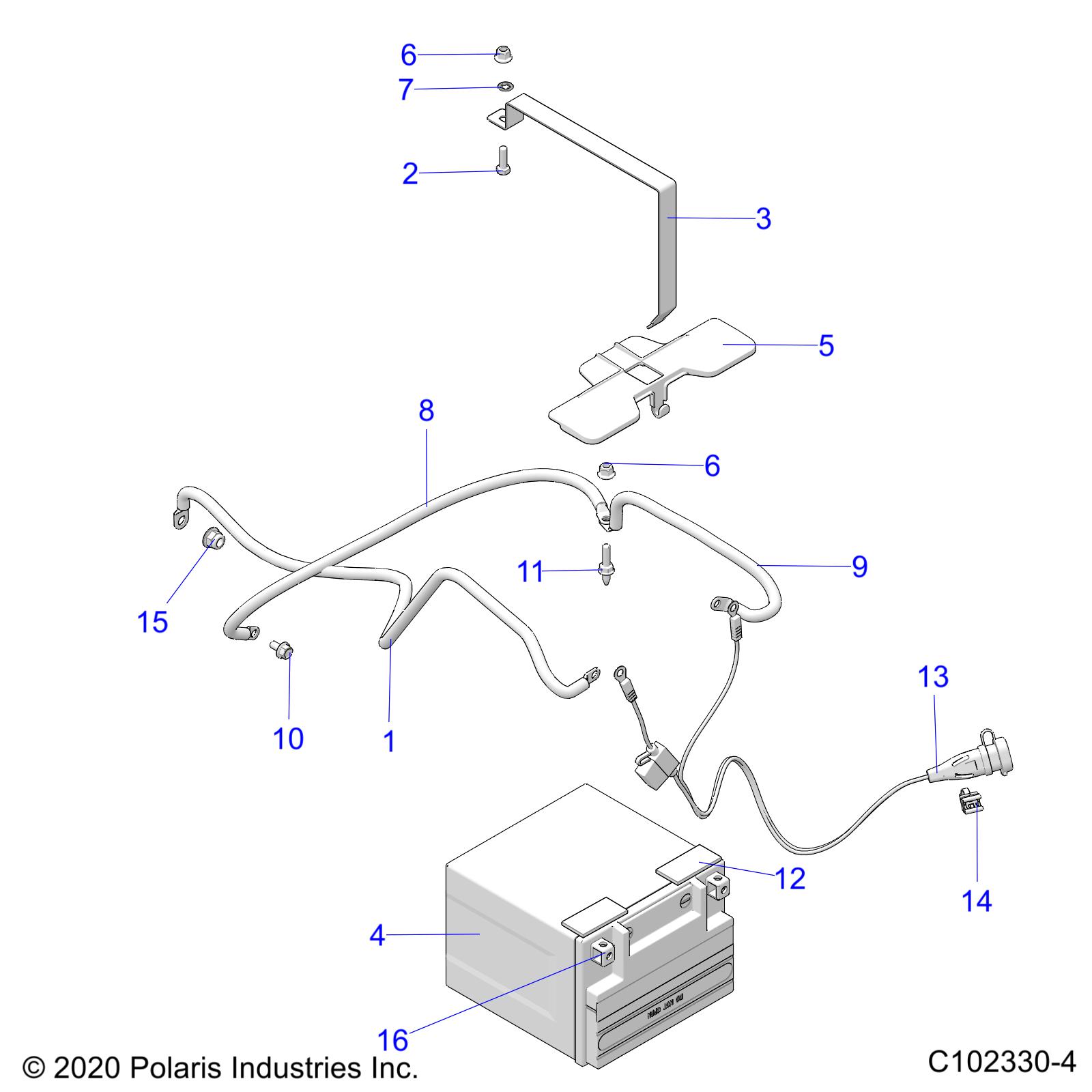 Part Number : 2415060 PLUG-HARNESS BATTERY CHARGE