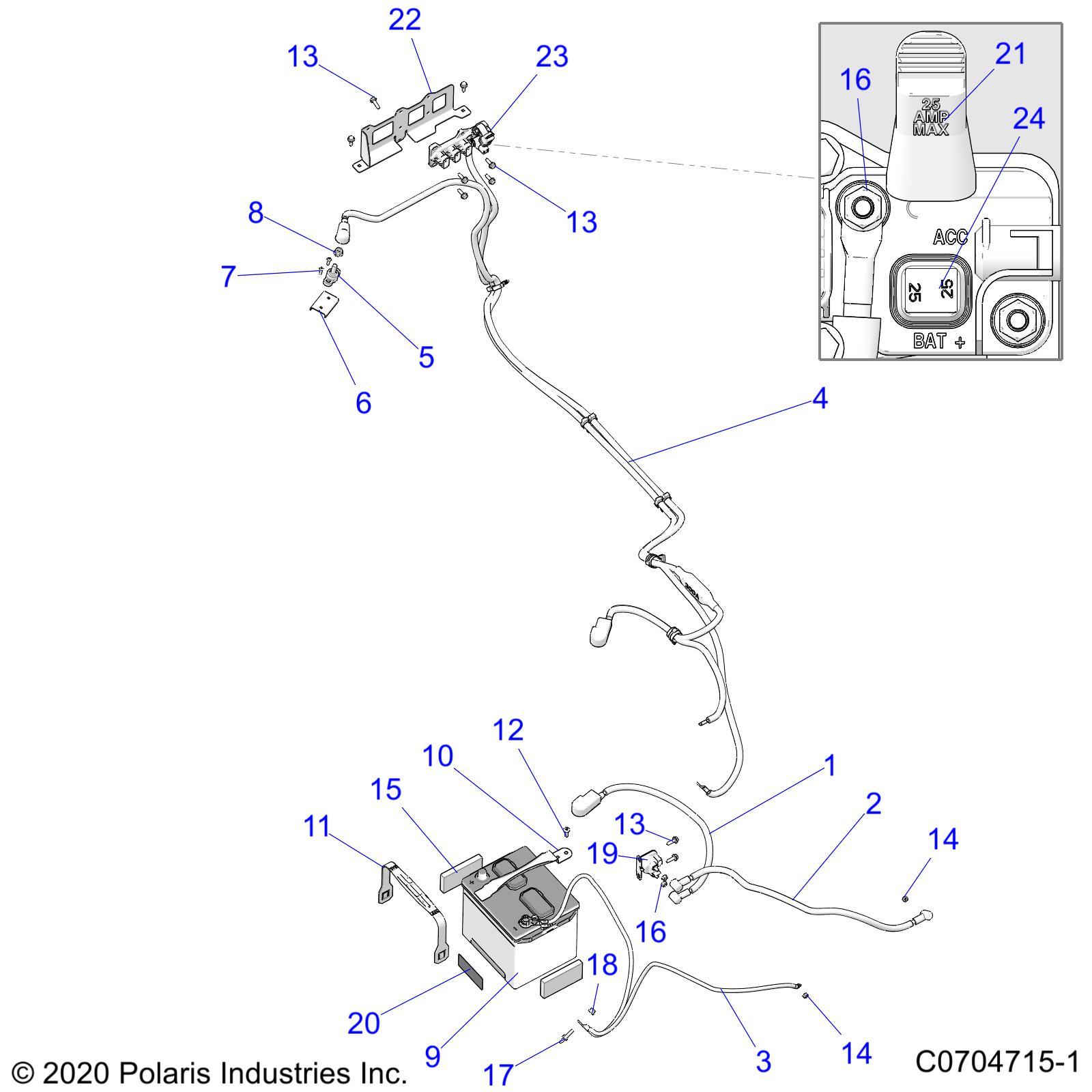 Part Number : 7177052 DECAL-BATTERY DIESEL POLARIS