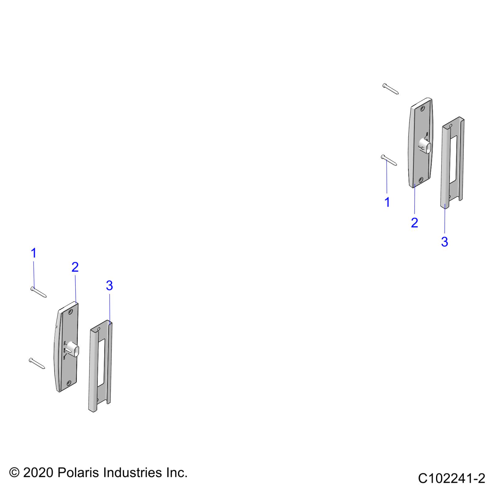 Foto diagrama Polaris que contem a peça 2412851