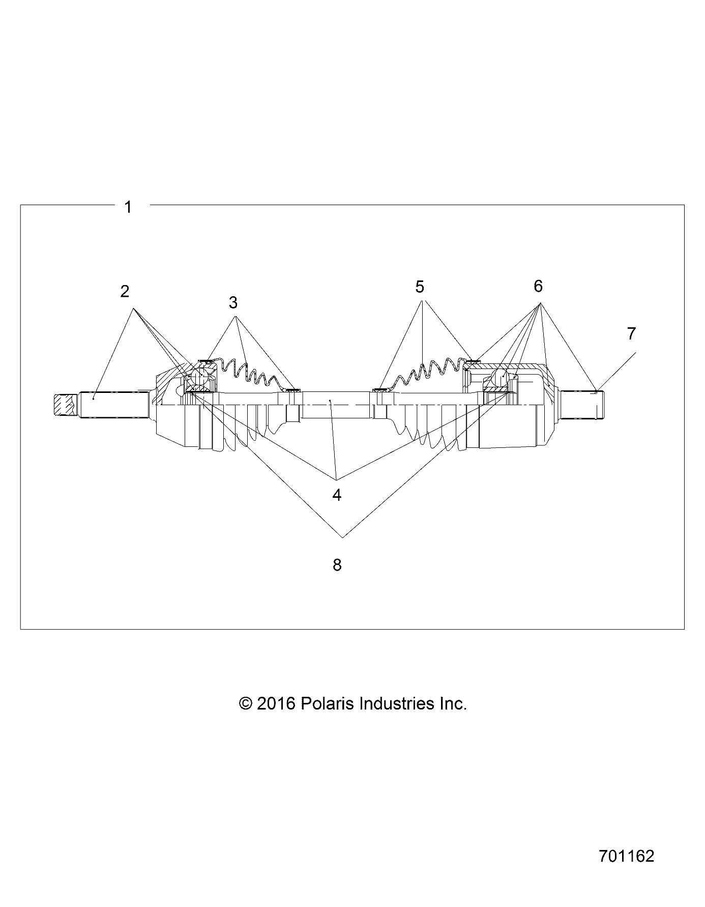 Part Number : 1337243 ASM-HD HALFSHAFT FRONT ISO MID