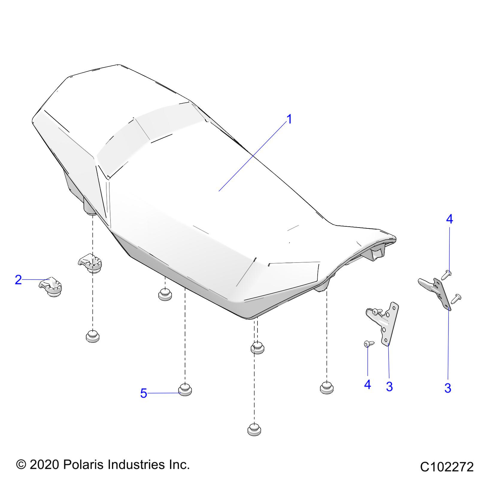 Foto diagrama Polaris que contem a peça 2688955