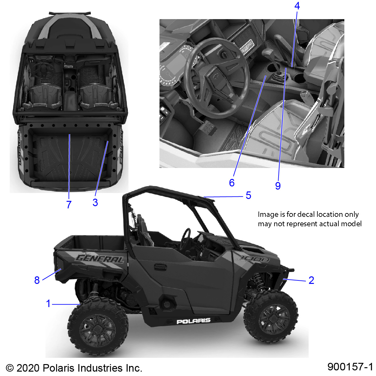 Foto diagrama Polaris que contem a peça 7179088