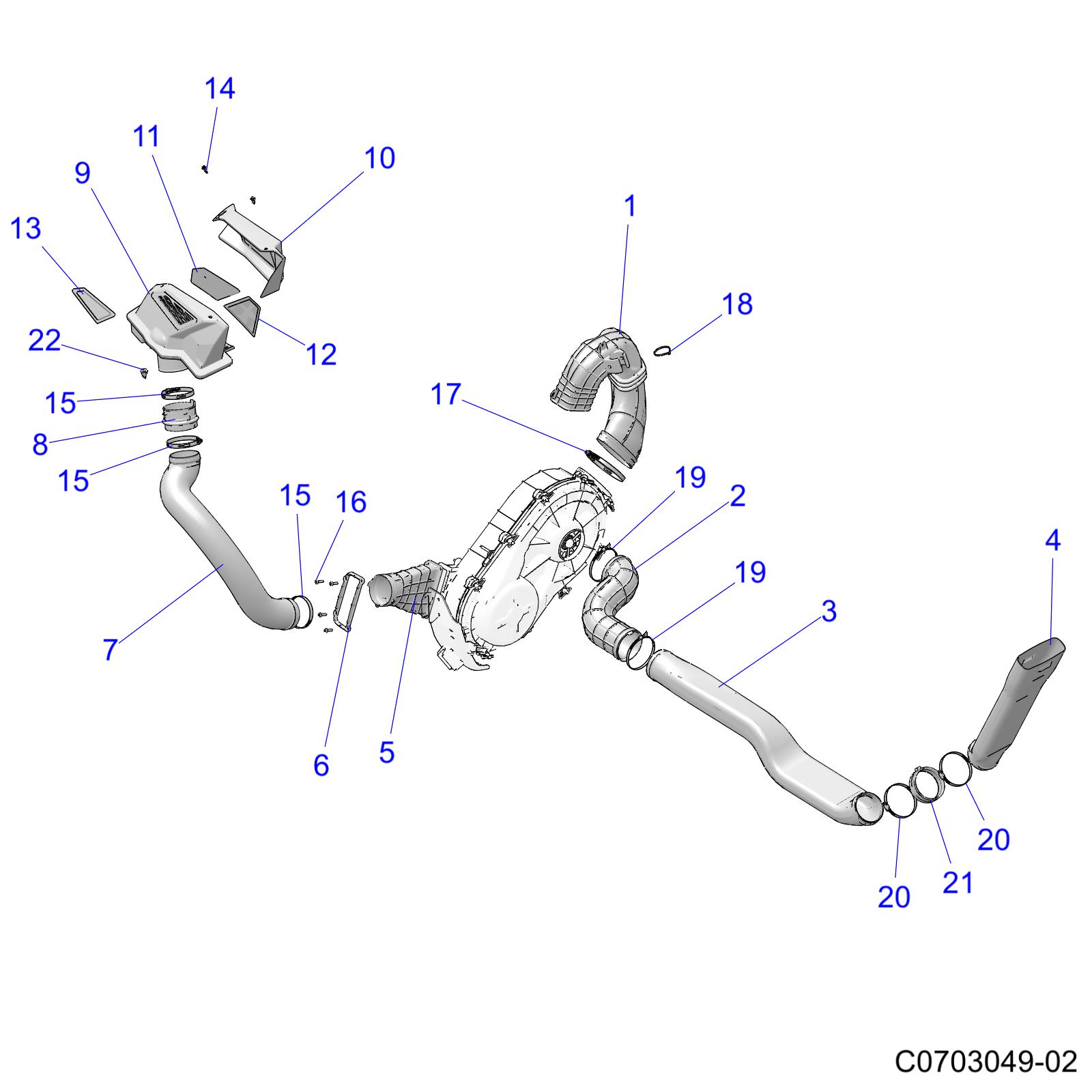 Part Number : 5456088 SCREEN-INTAKE OUTER RH