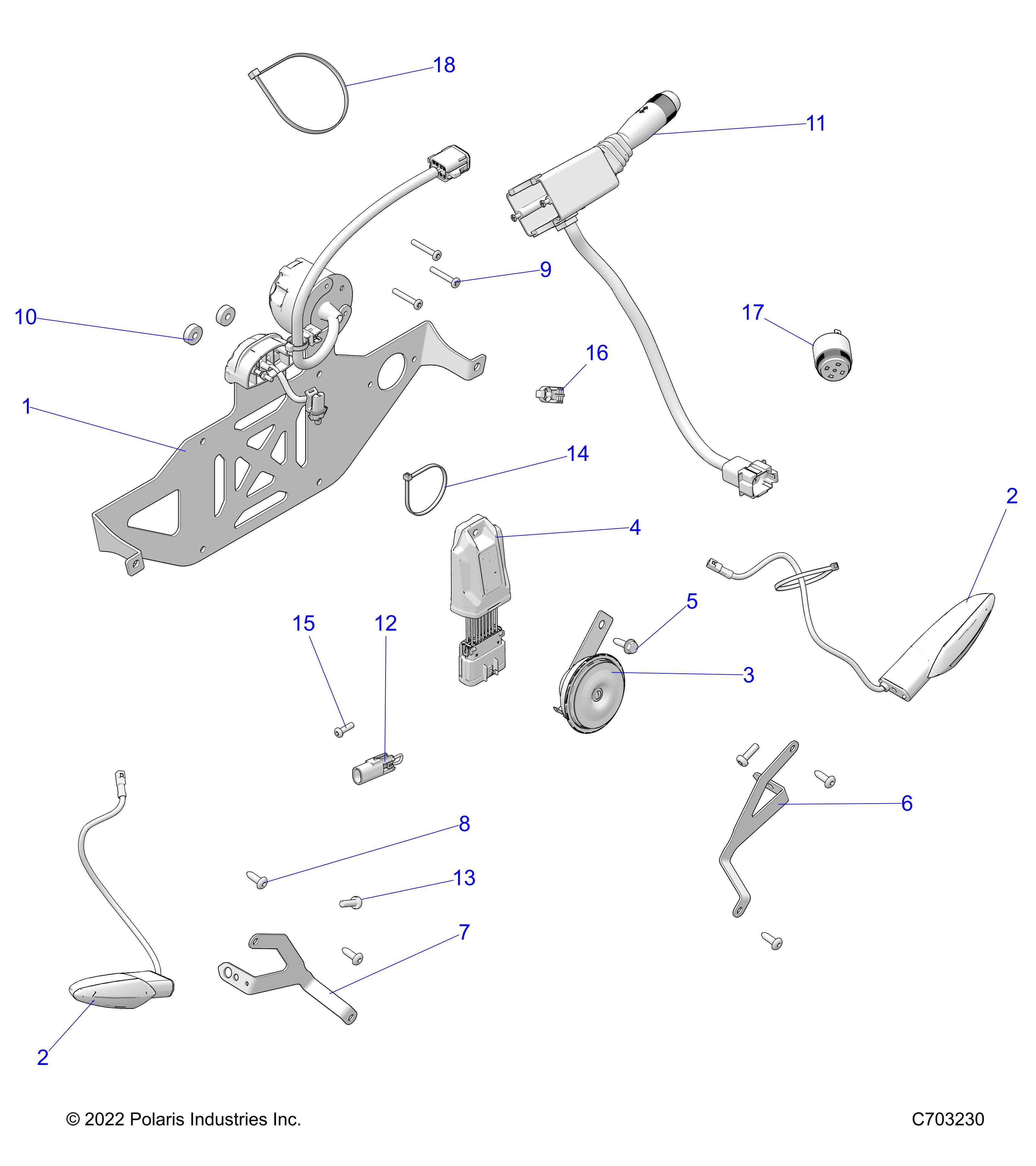 Part Number : 4019084 ALARM-BRAKE WARNING