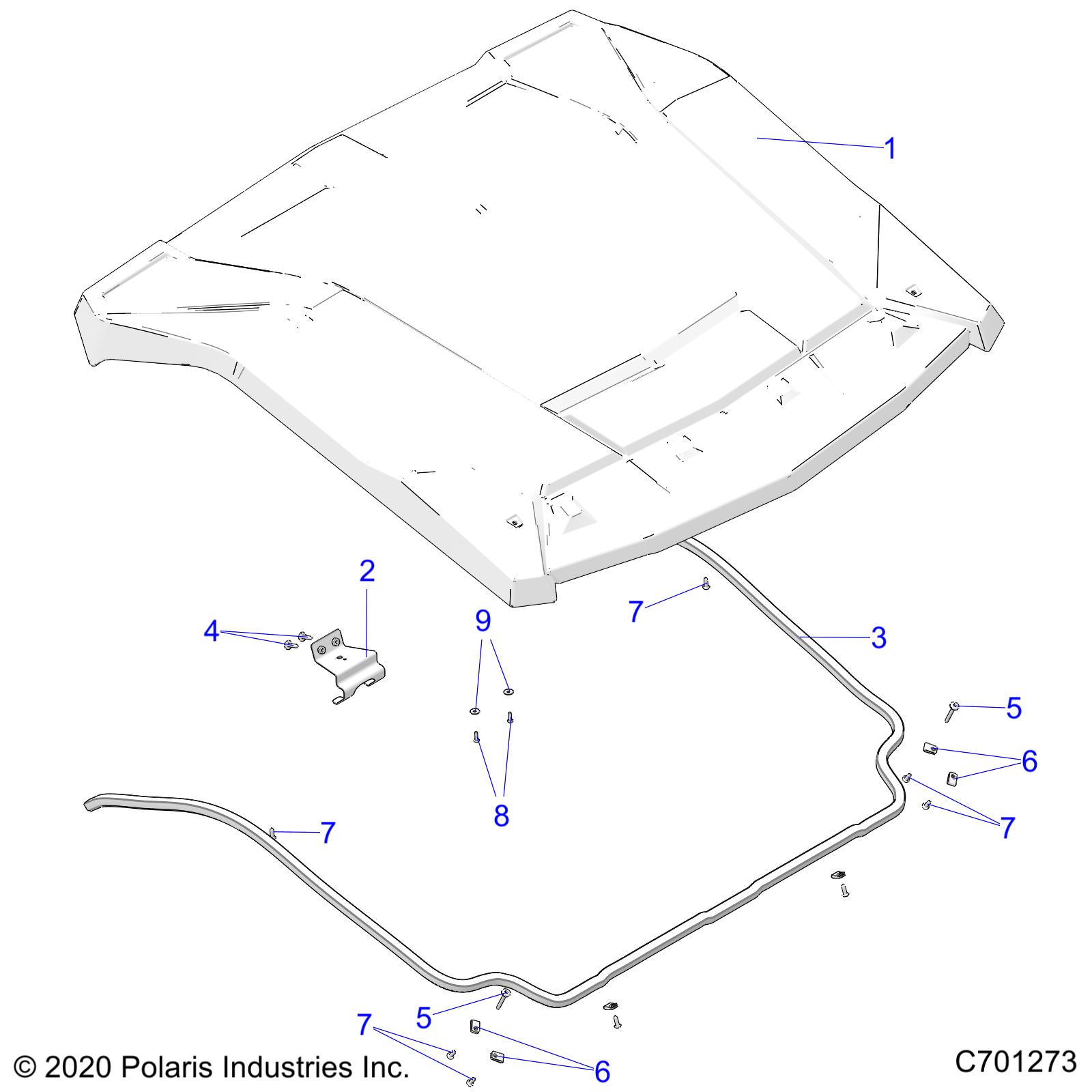 Part Number : 2208897 K-HDWR ROOF SPORT XOVR