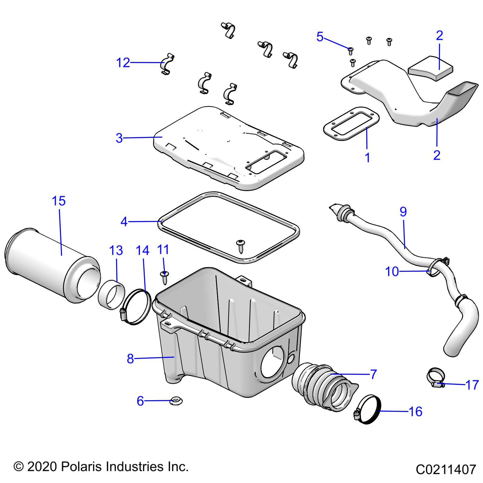 Part Number : 7083107 AIR INTAKE FILTER