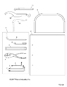 Foto diagrama Polaris que contem a peça 9940233