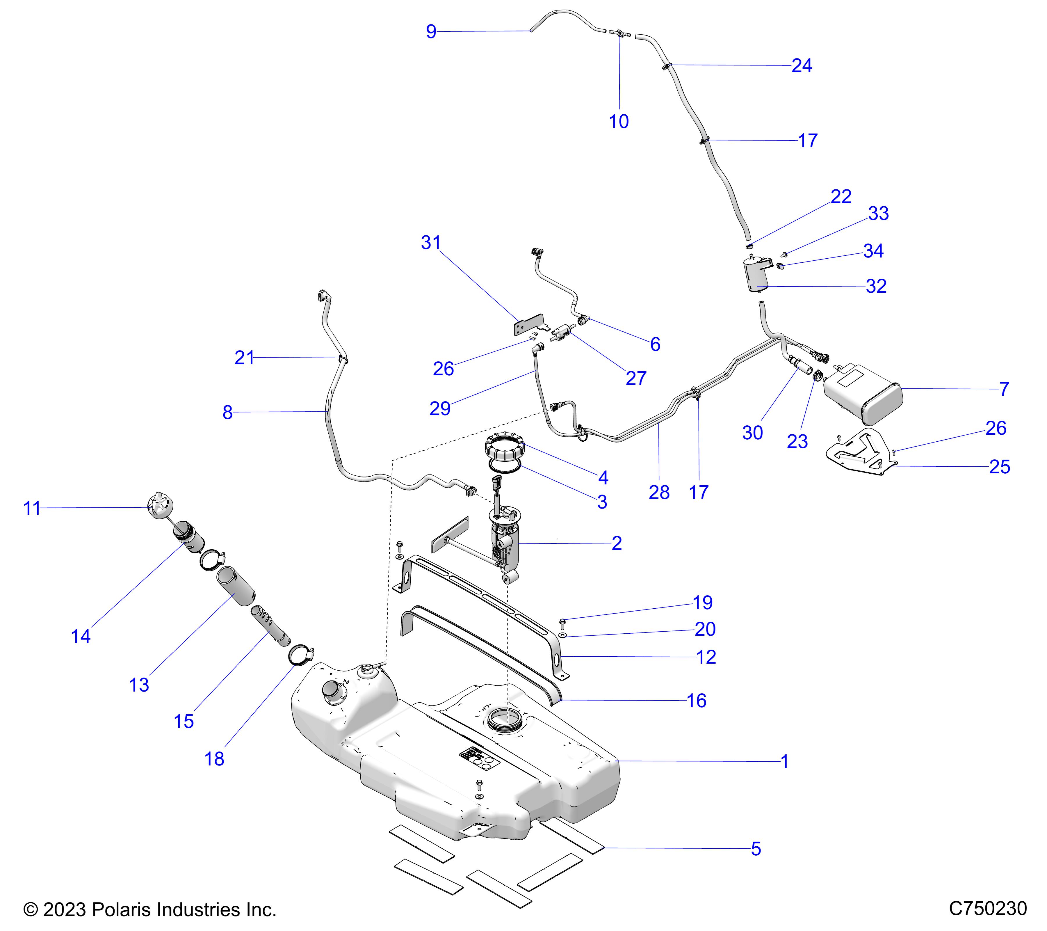 Part Number : 5466555 TUBE-FUEL FILL INNER