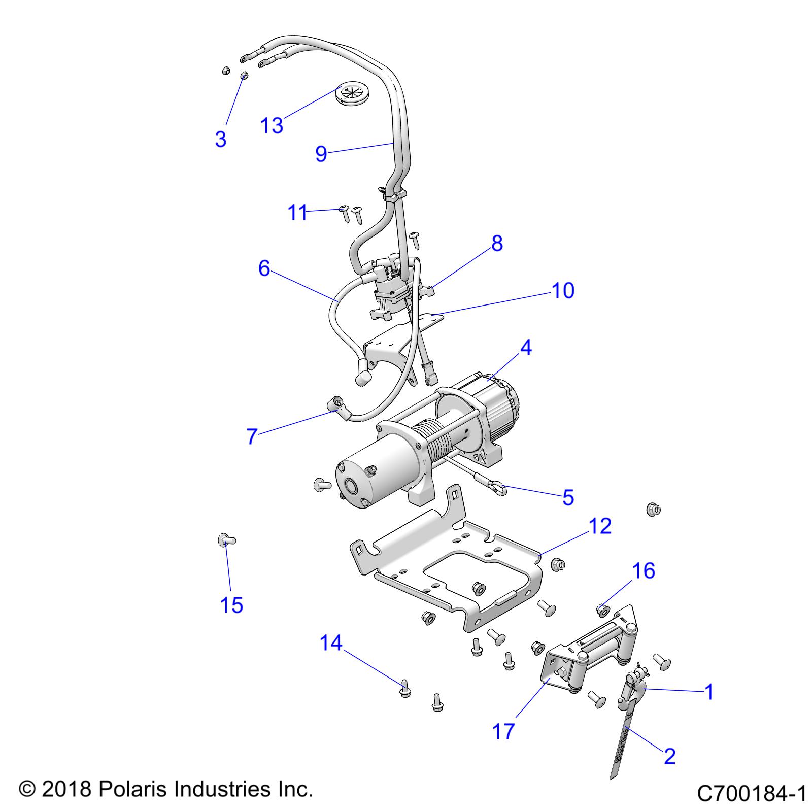 Part Number : 2637313 WINCH ASSEMBLY  4.5