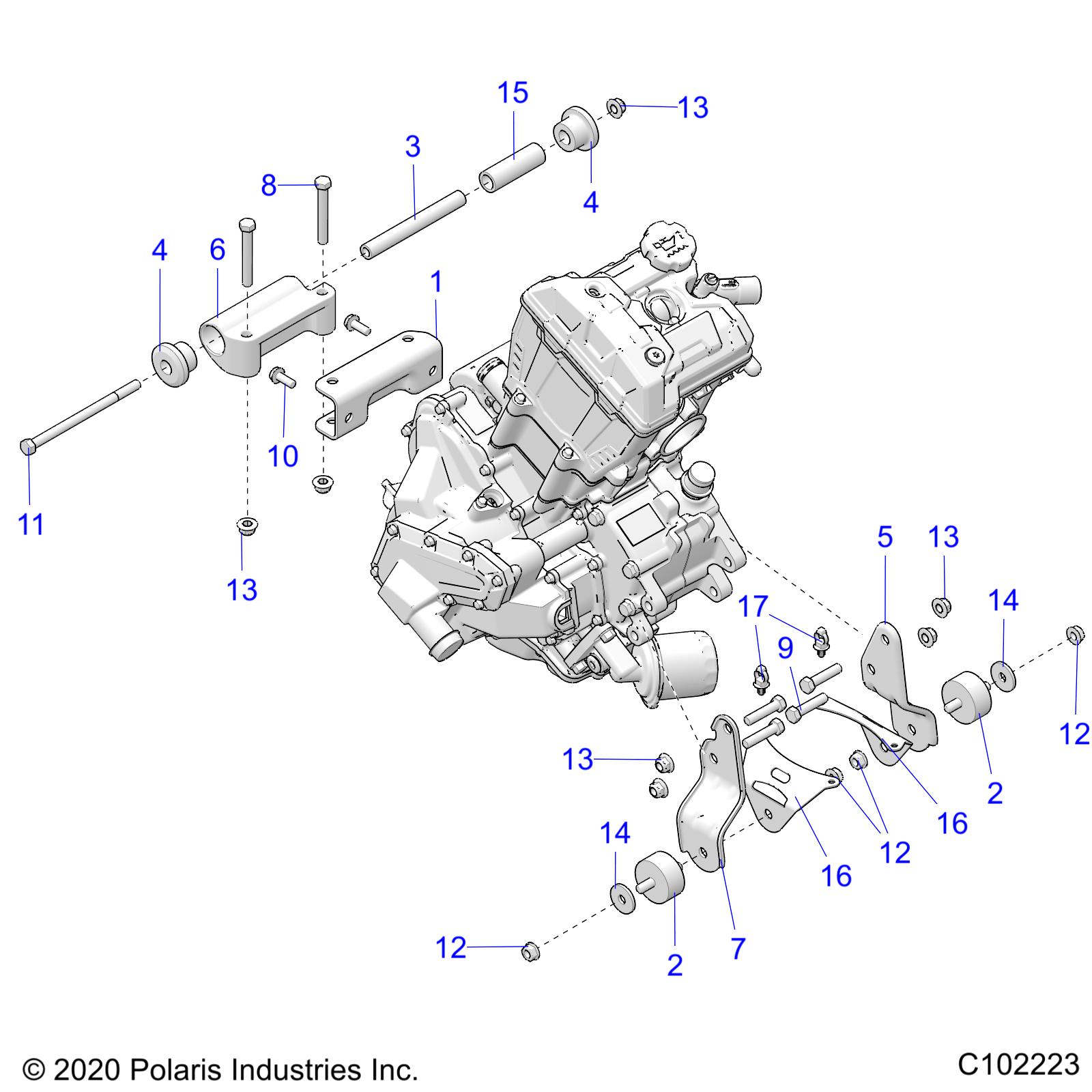 Foto diagrama Polaris que contem a peça 5259038