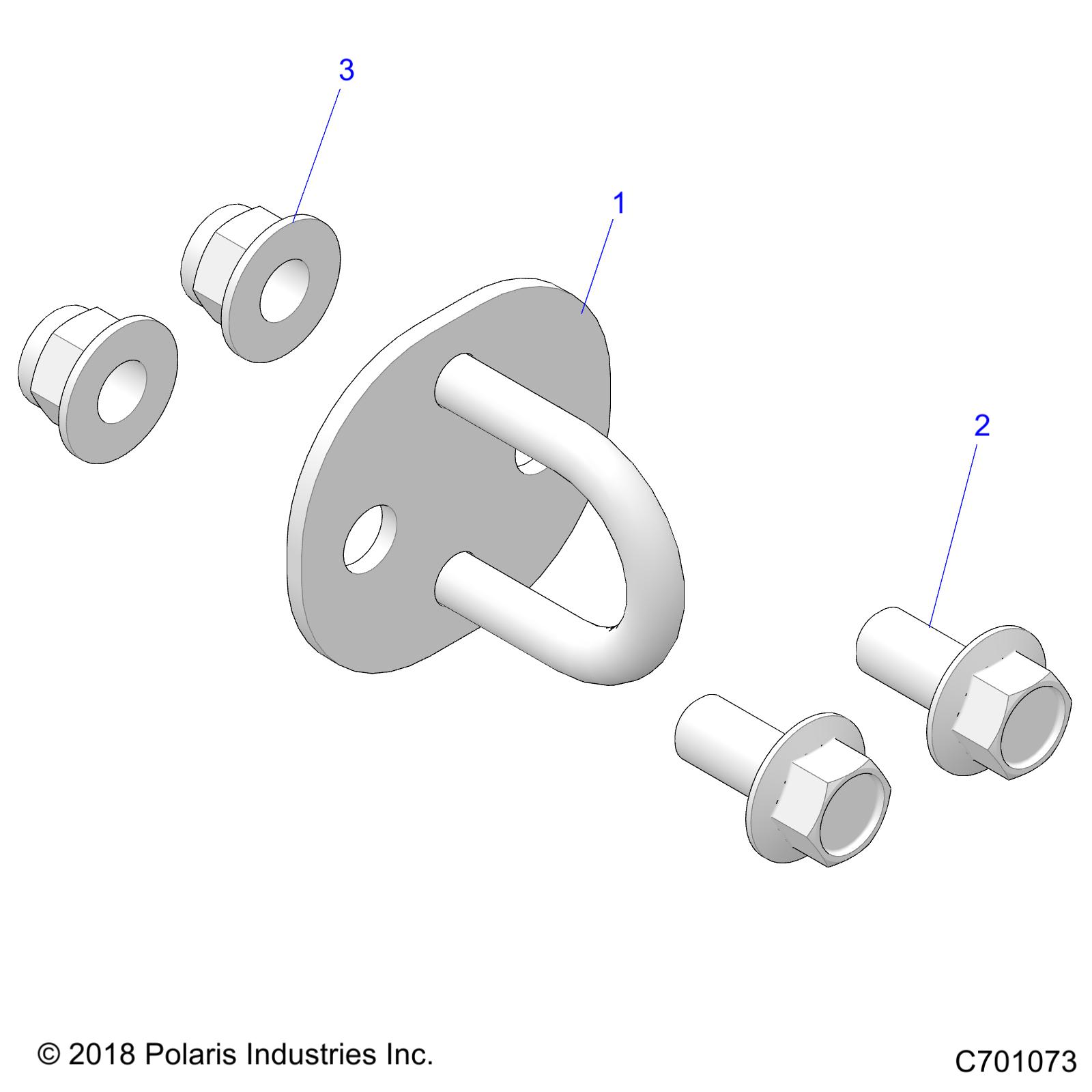 Part Number : 1020619-458 TOW HOOK WELD  MATTE BLACK