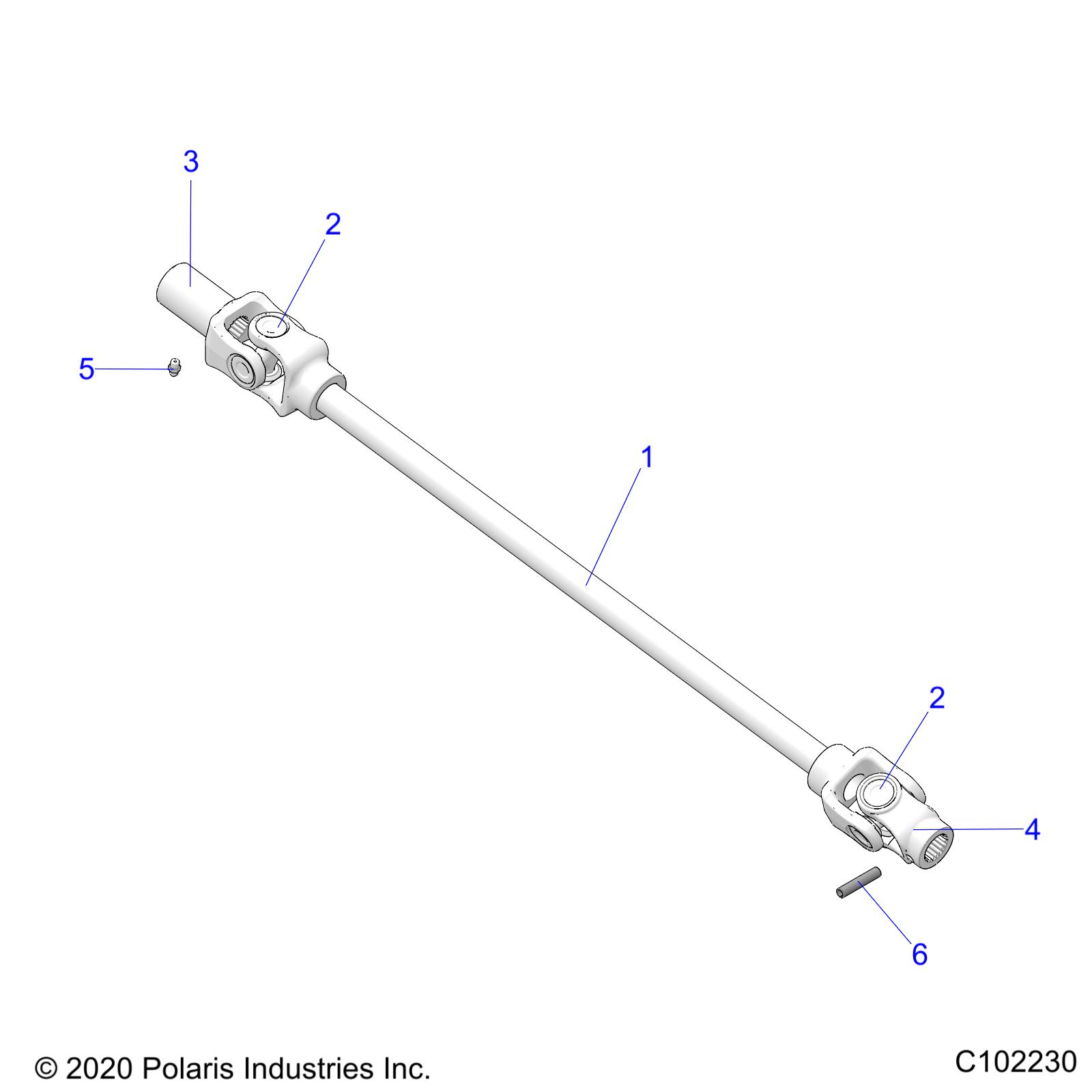 Foto diagrama Polaris que contem a peça 2203698