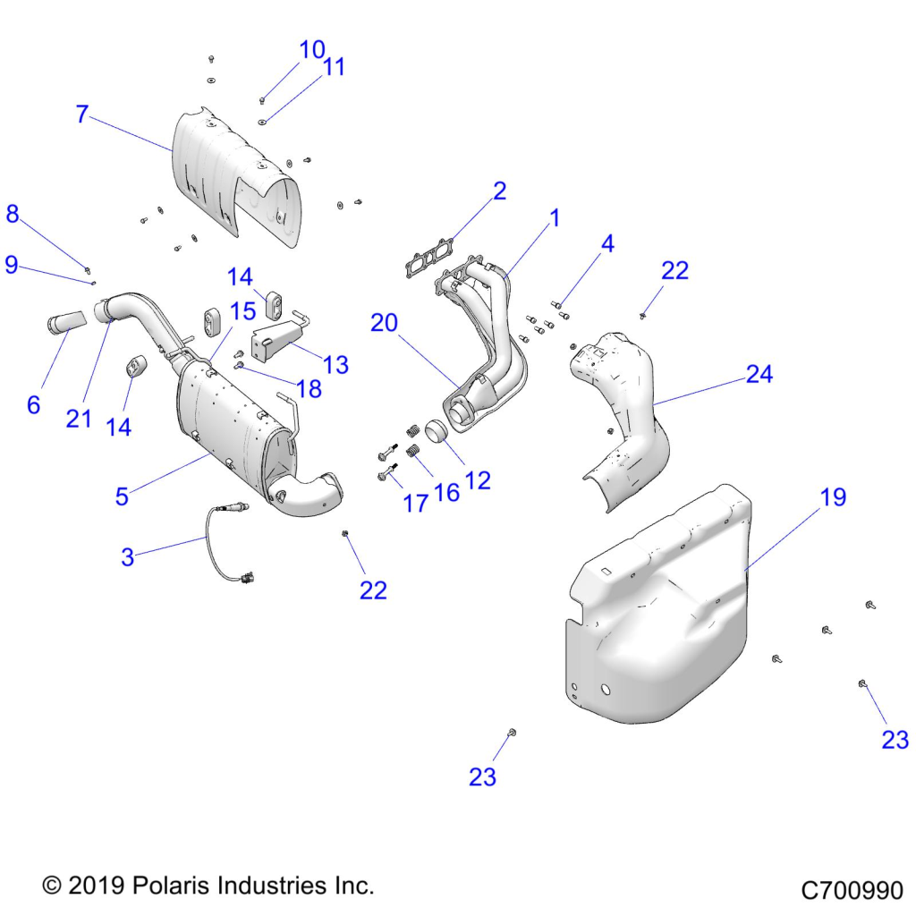 Part Number : 1263736 SHIELD-HEADPIPE BTM