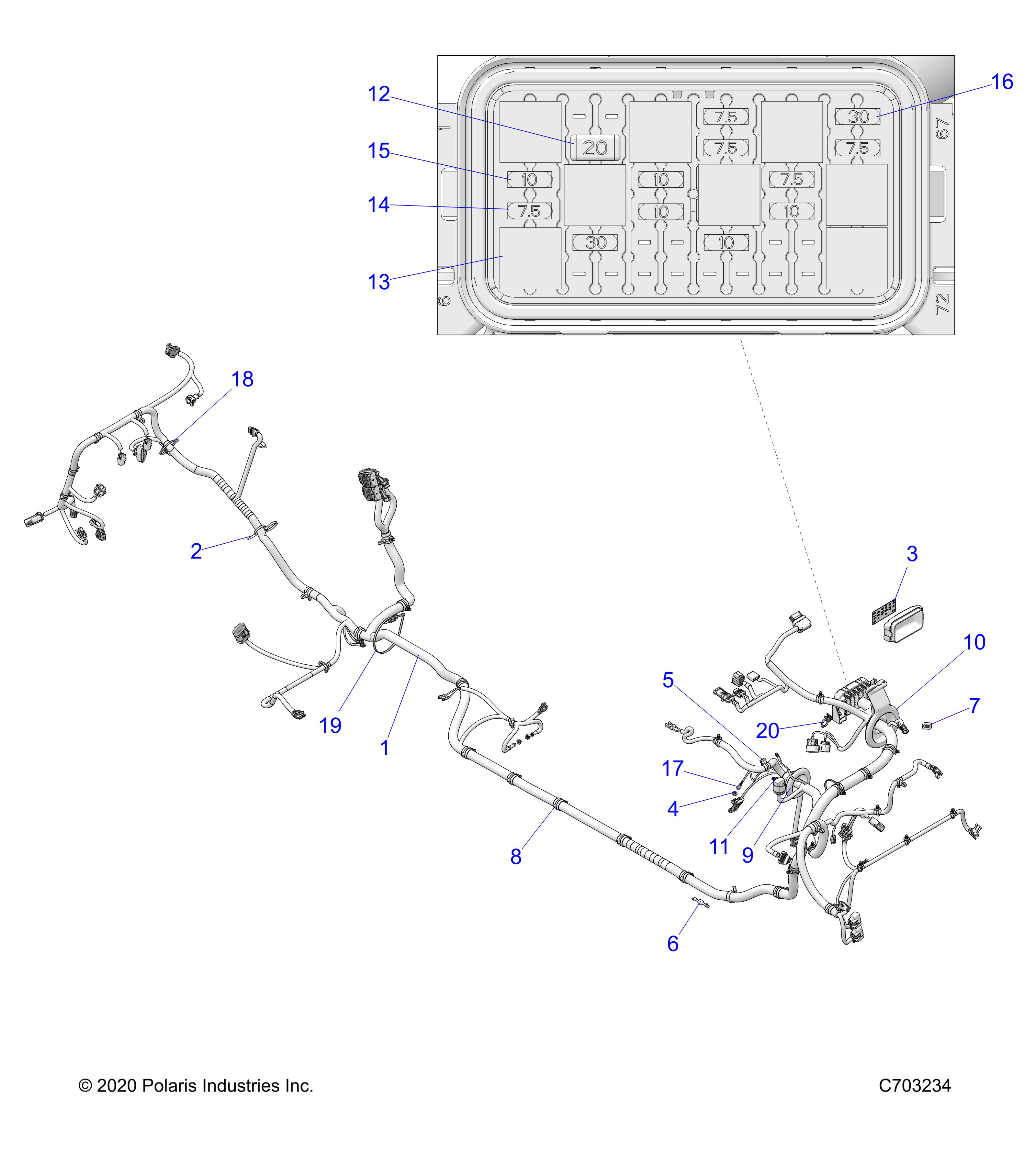 Part Number : 7080761 TIE CABLE  14 IN