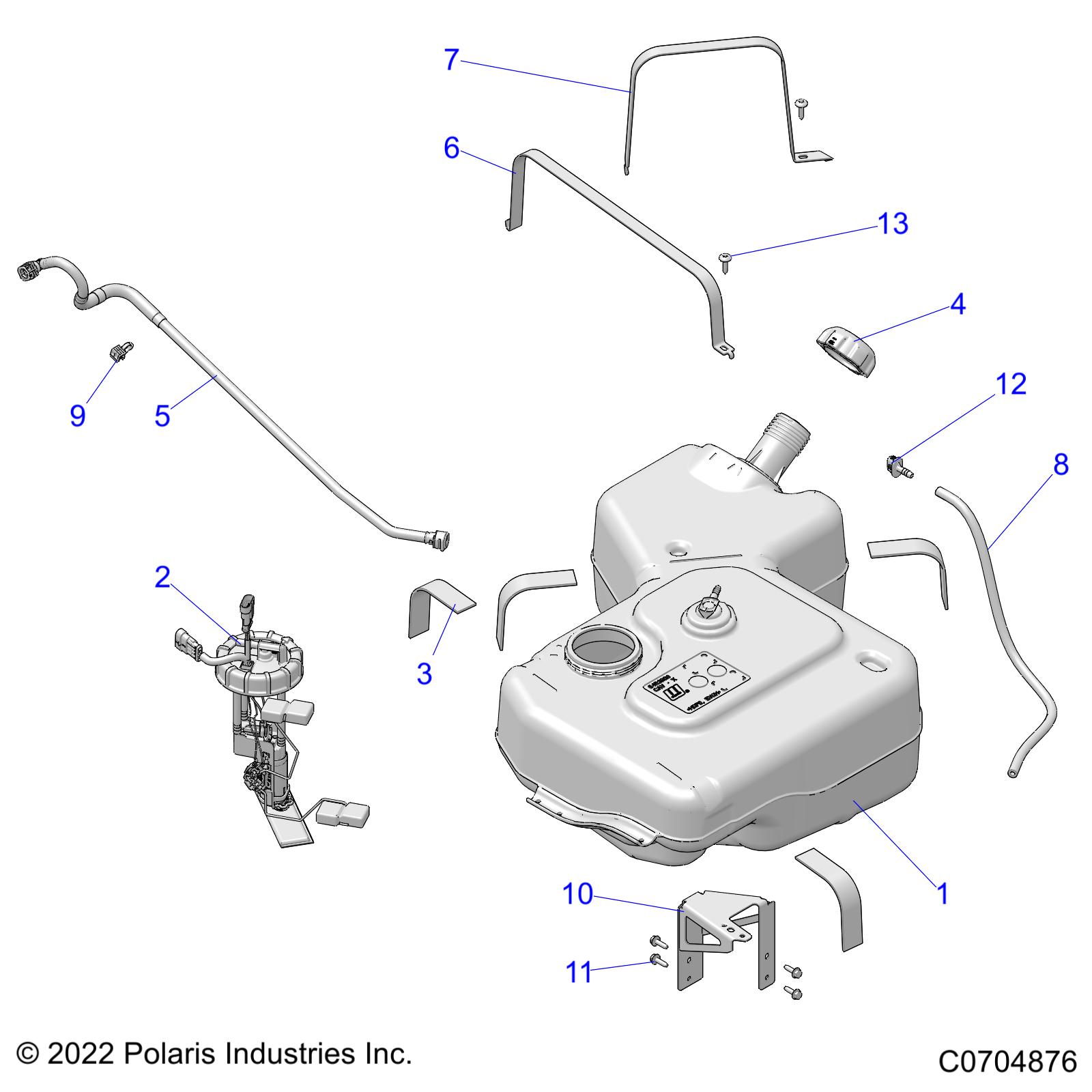 Part Number : 2521937 CAP-GAS TANK TETHER