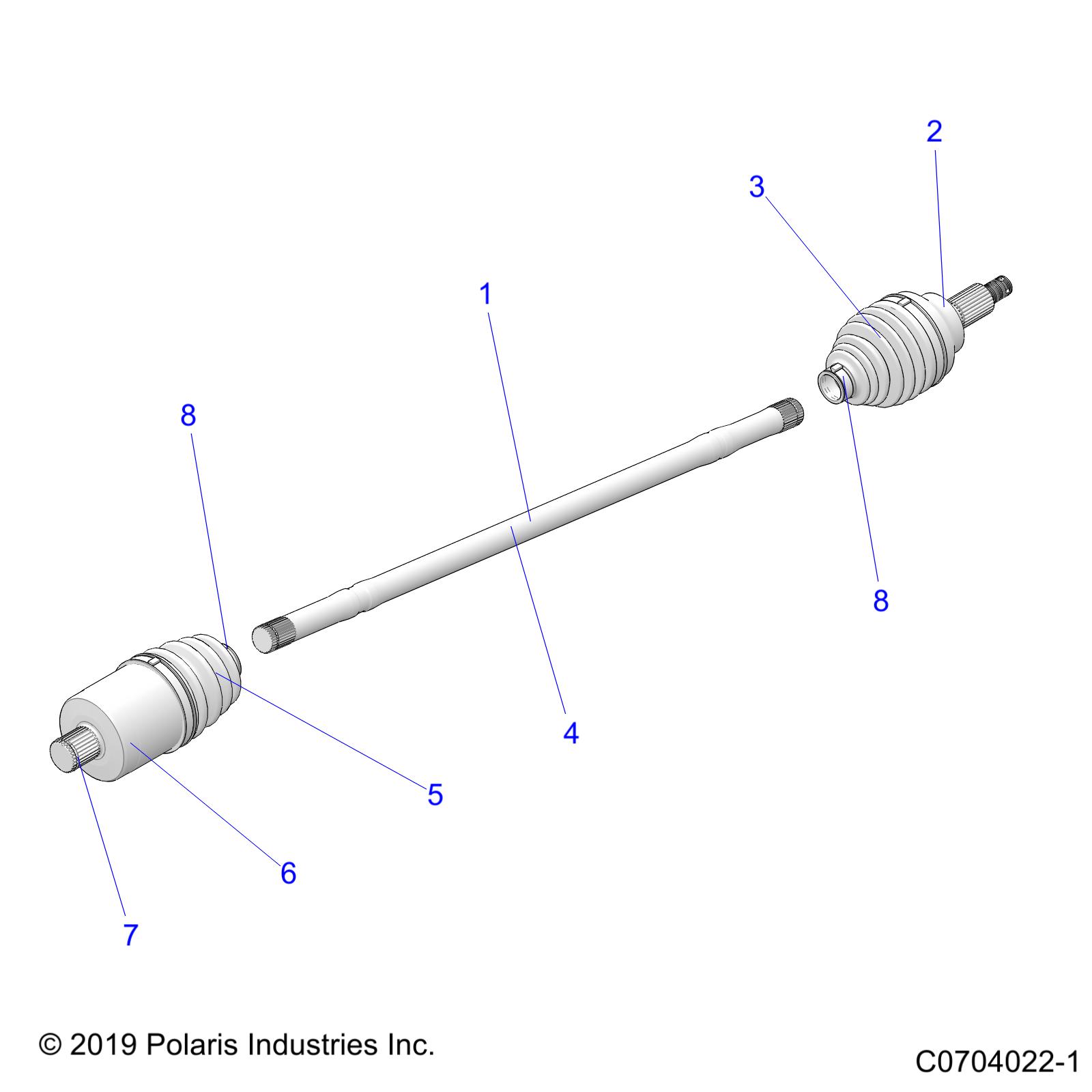 Foto diagrama Polaris que contem a peça 3236284