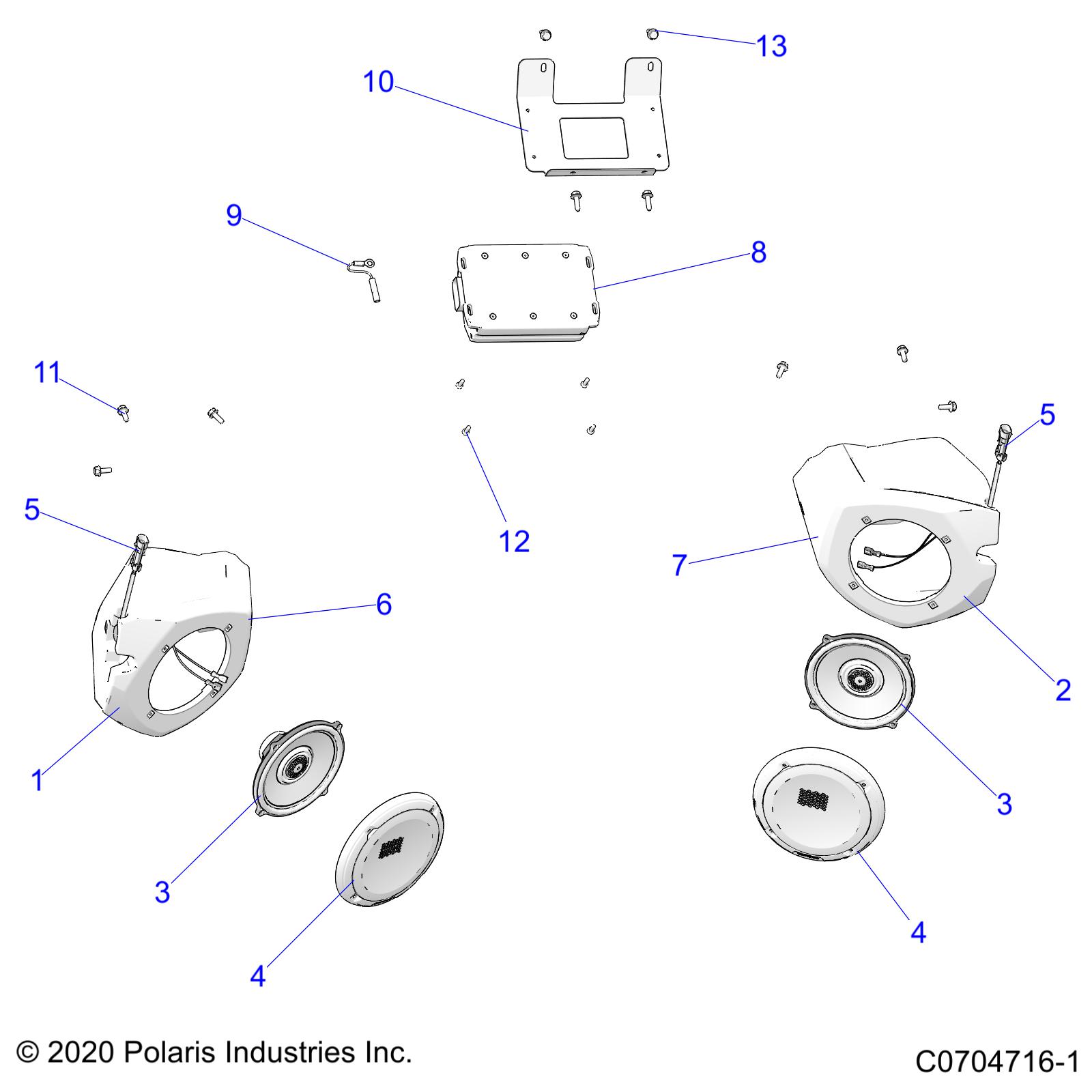 Part Number : 2414533 4-CHANNE AMP ASSEMBLY