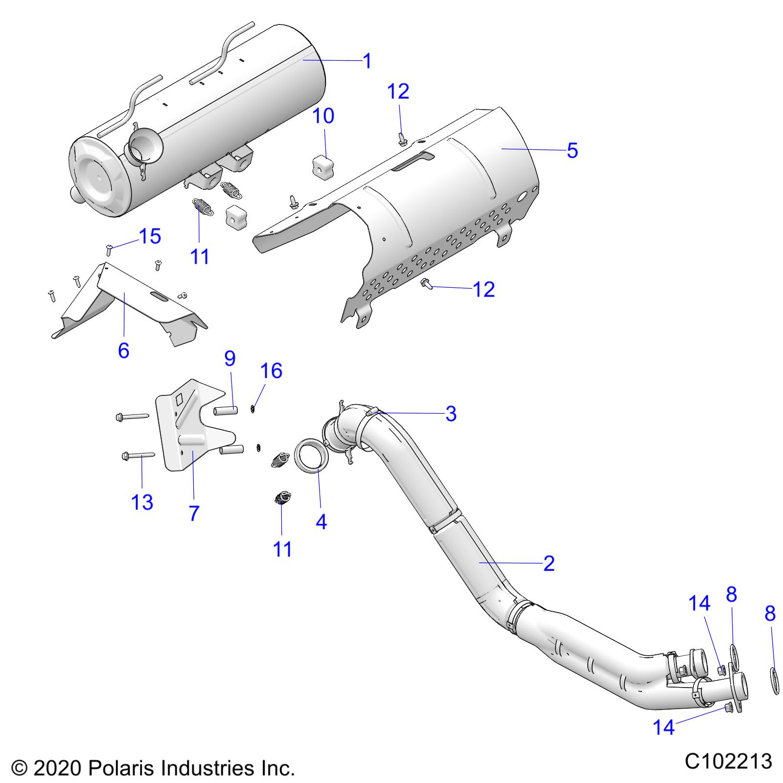 Part Number : 7043727 SPRING-EXHAUST S.S. SHOTPEENED