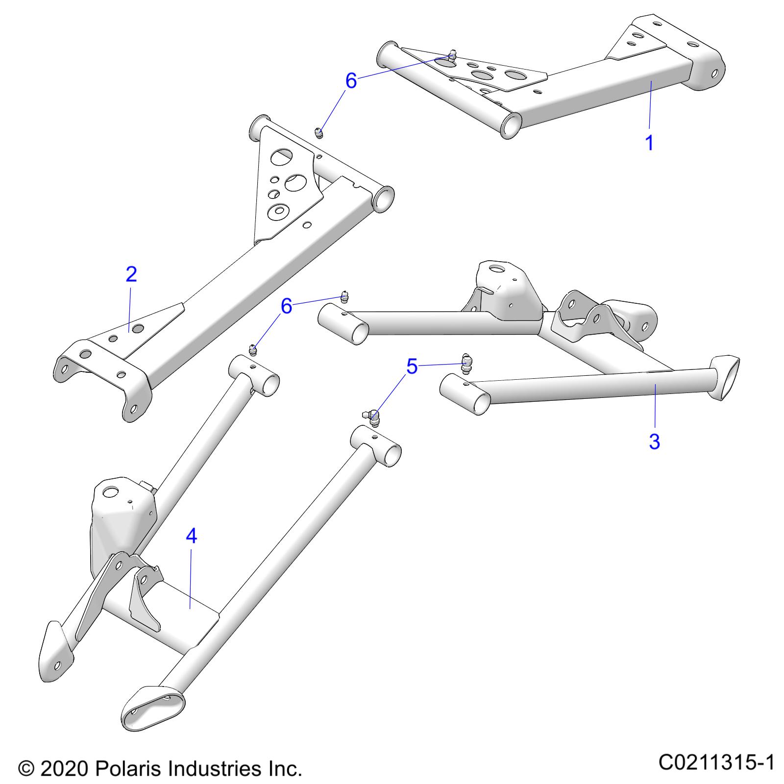 Part Number : 1025620-458 WELD-UCA REAR RH MATTE BLK