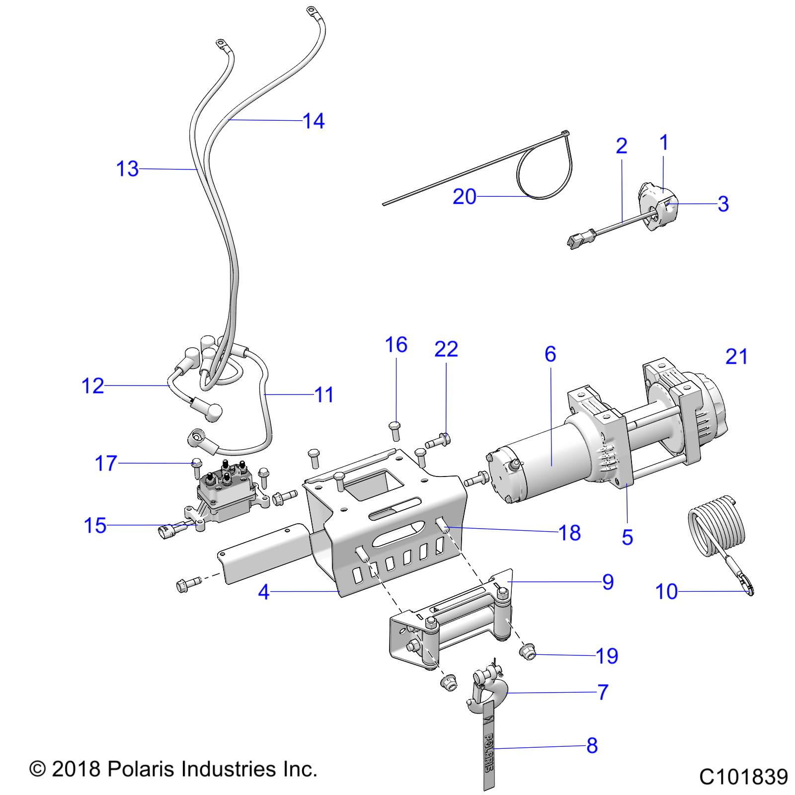 Part Number : 7082085 STRAP-WINCH HOOK