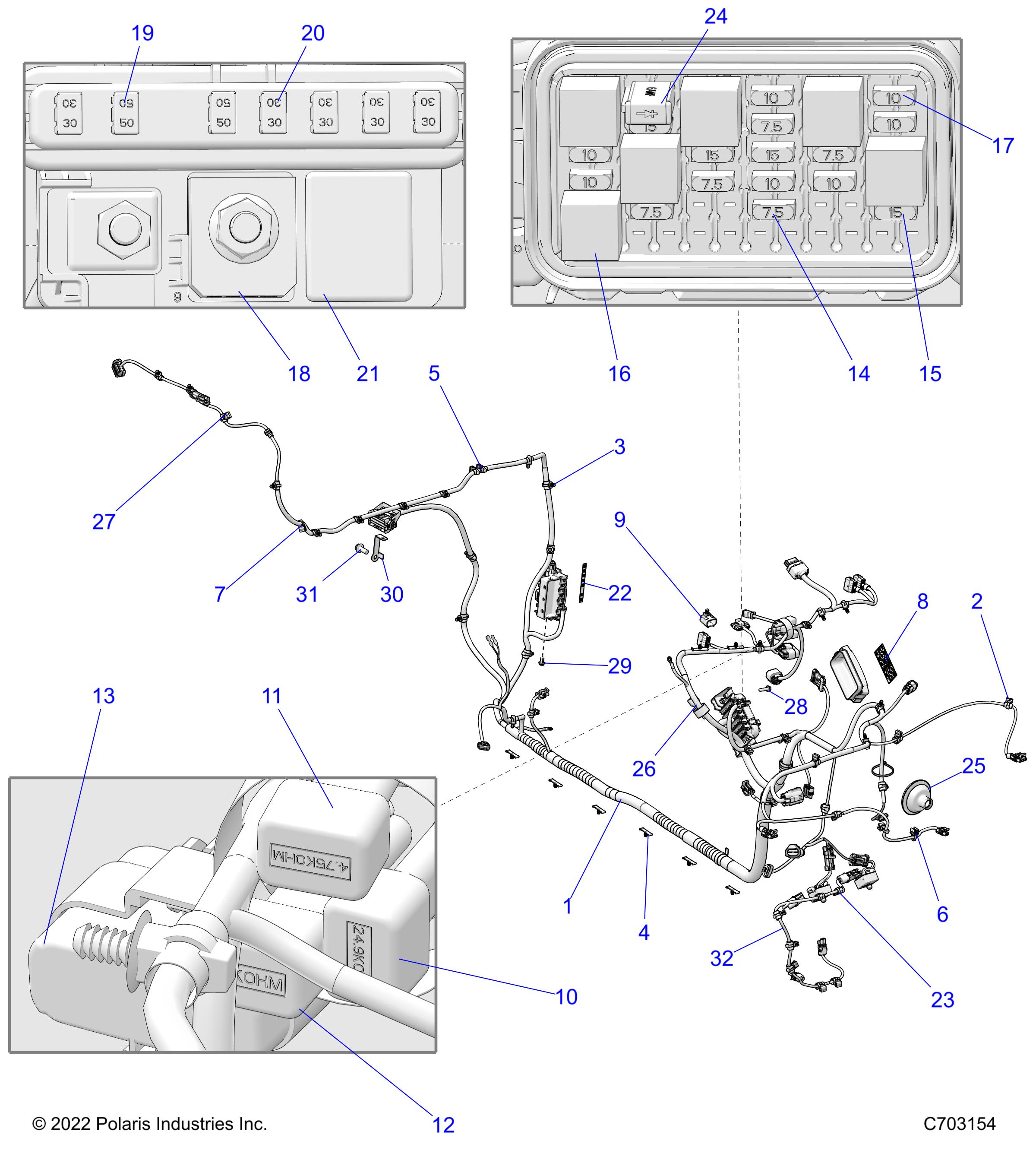 Foto diagrama Polaris que contem a peça 4017598