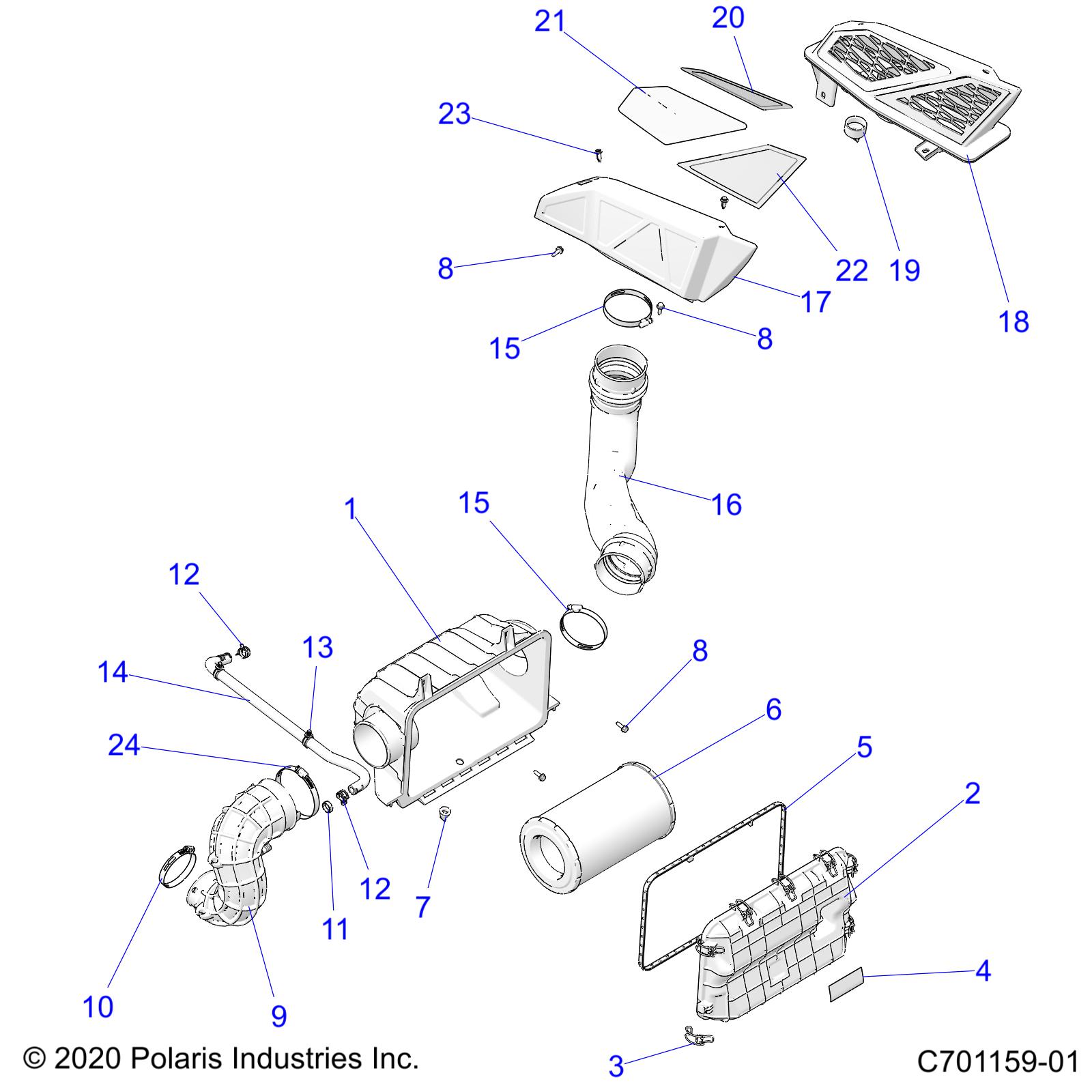 Part Number : 5456089 SCREEN-INTAKE INNER FRONT LH