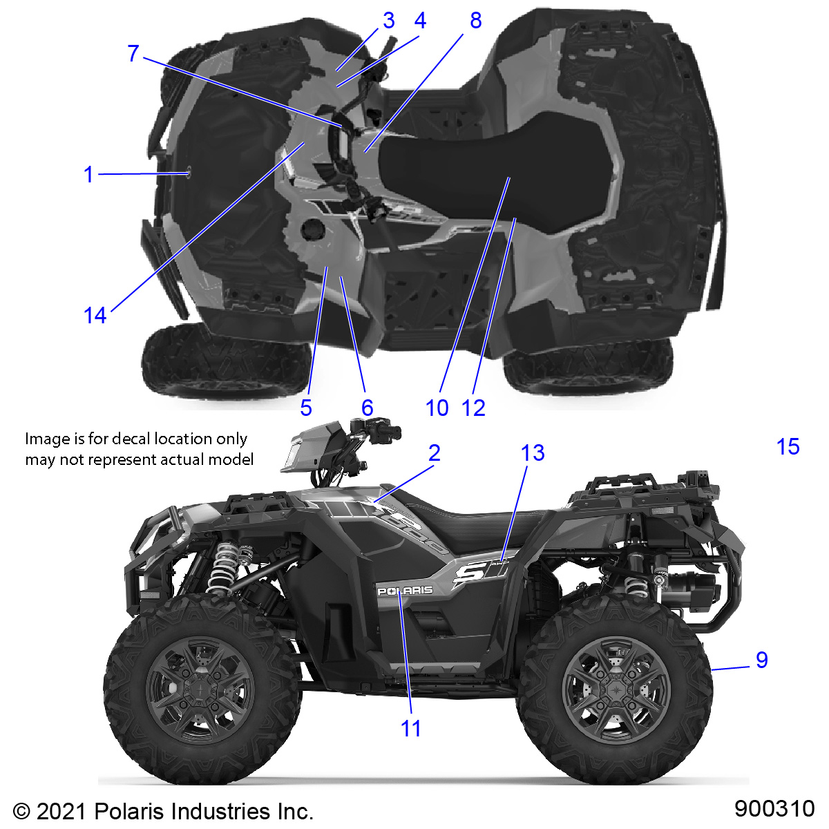 Foto diagrama Polaris que contem a peça 7189296