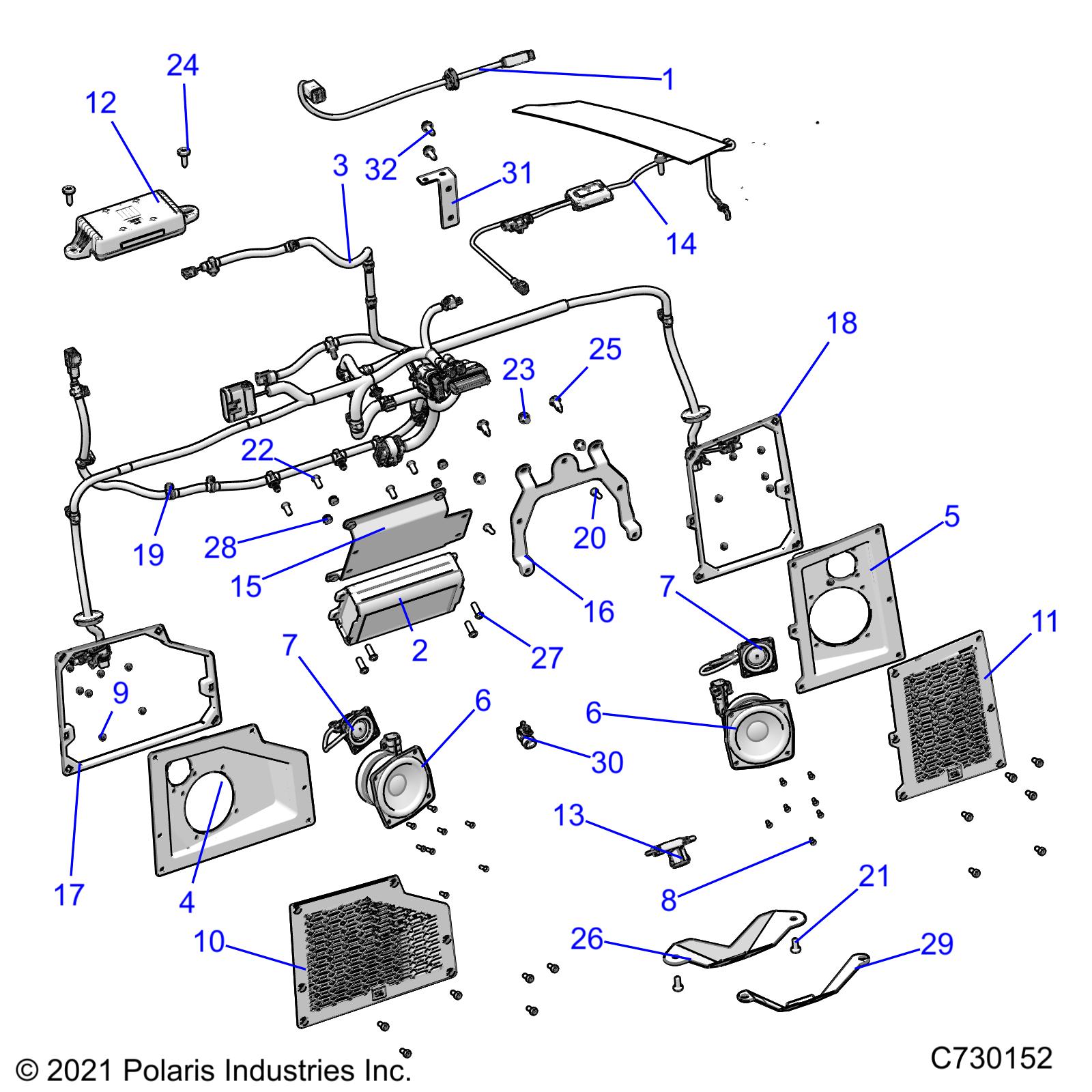 Part Number : 2415498 HARNESS USB RC