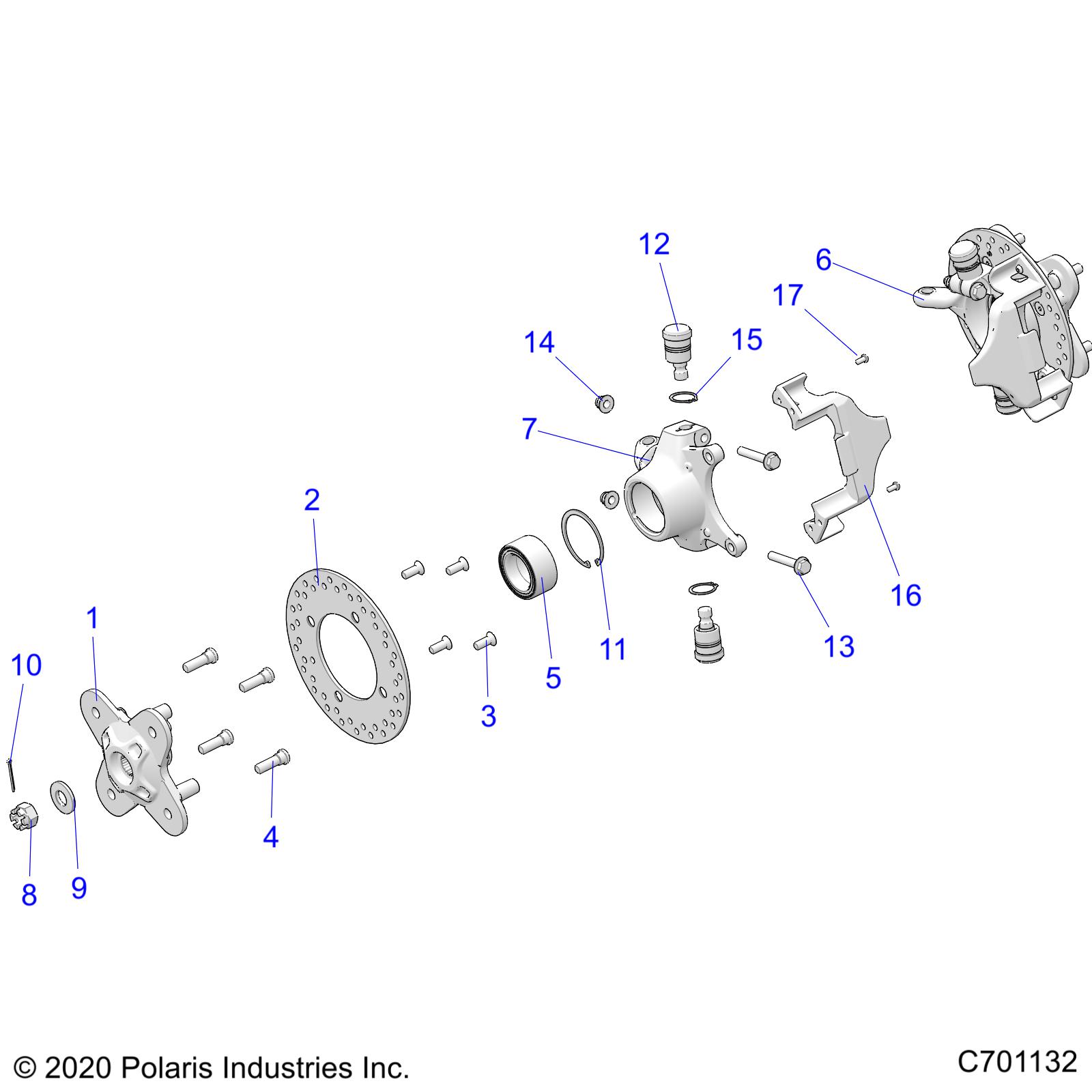 Part Number : 5452041-070 SHIELD-CV FRONT BLK