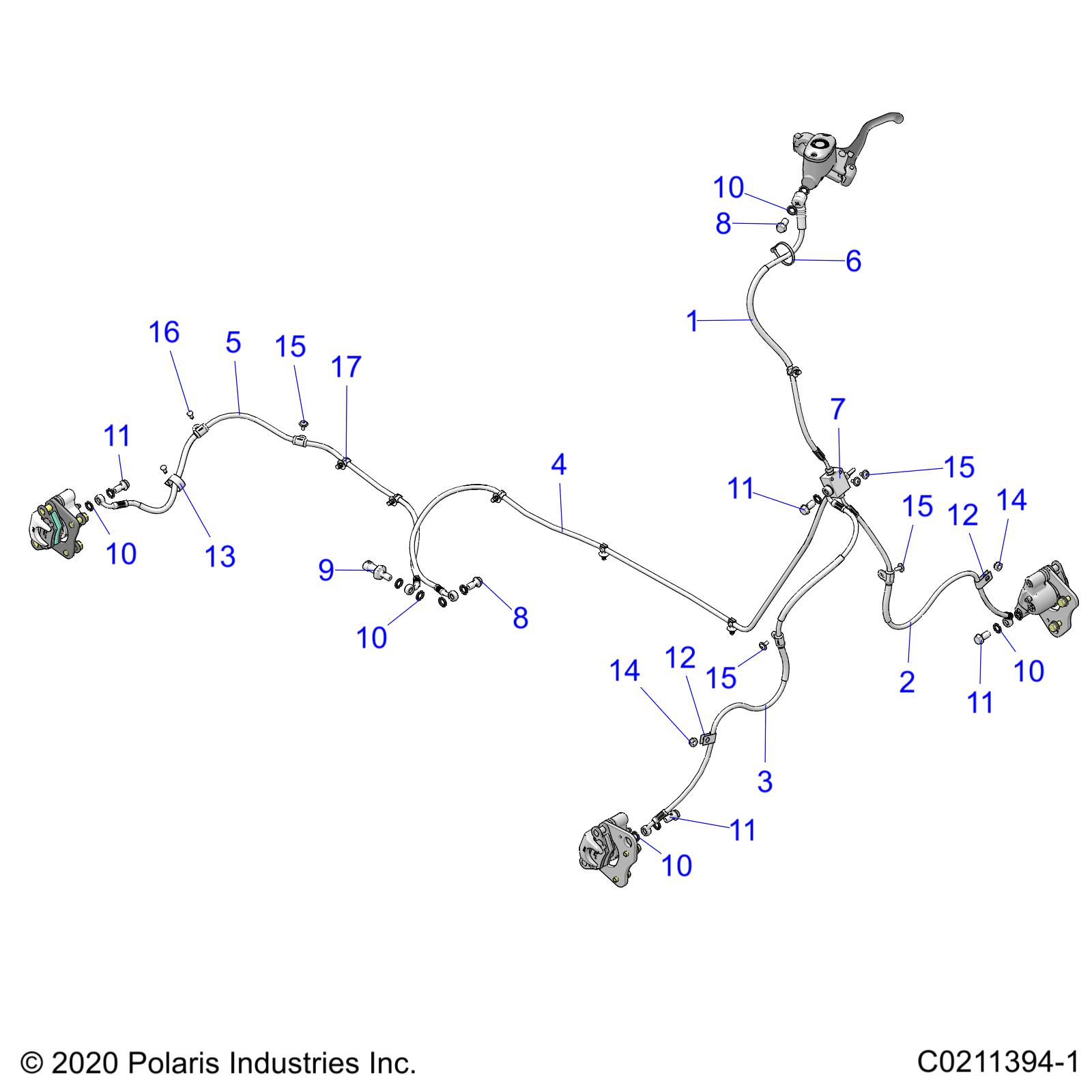 Foto diagrama Polaris que contem a peça 7547025