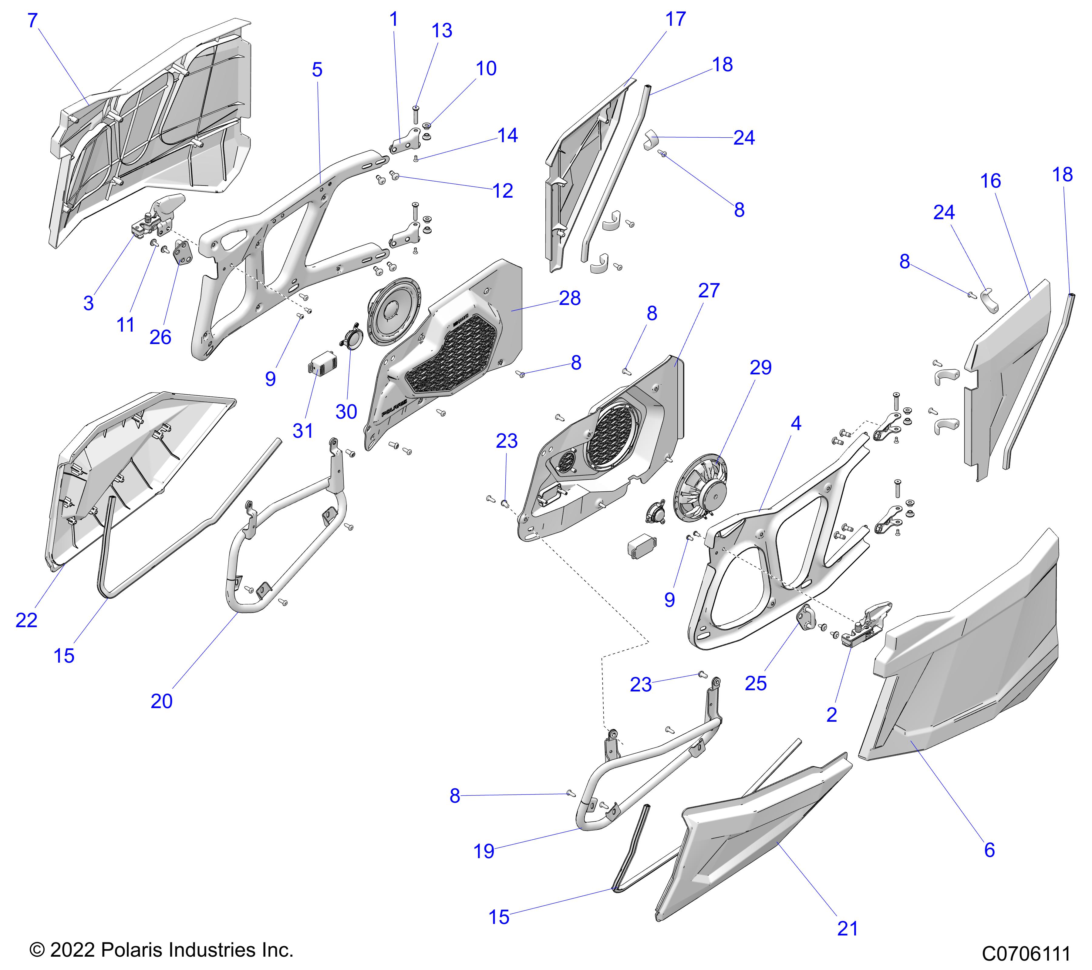 Part Number : 2635693 BOLSTER ASSEMBLY  LEFT