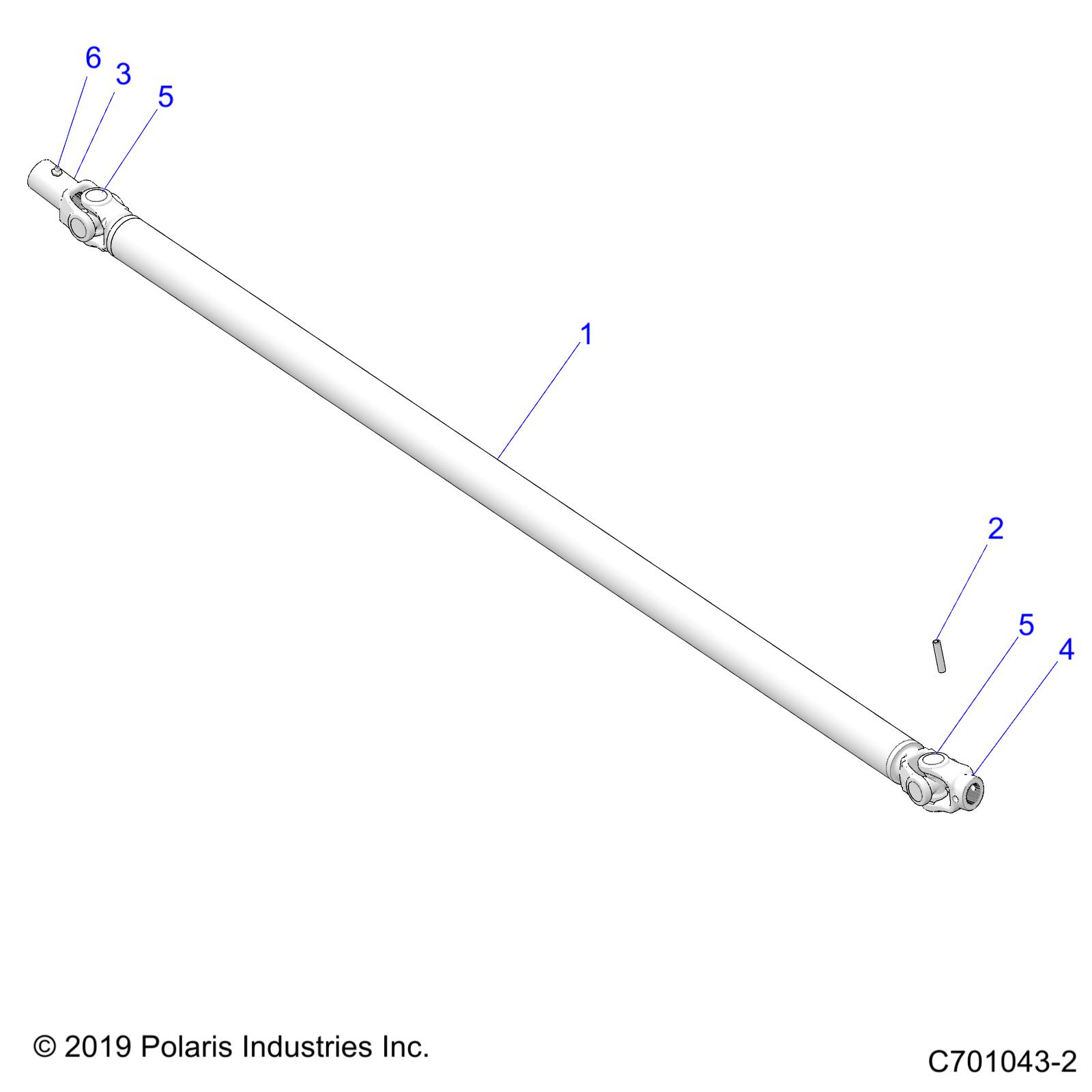 Part Number : 1334457 ASM-PROPSHAFT FRONT