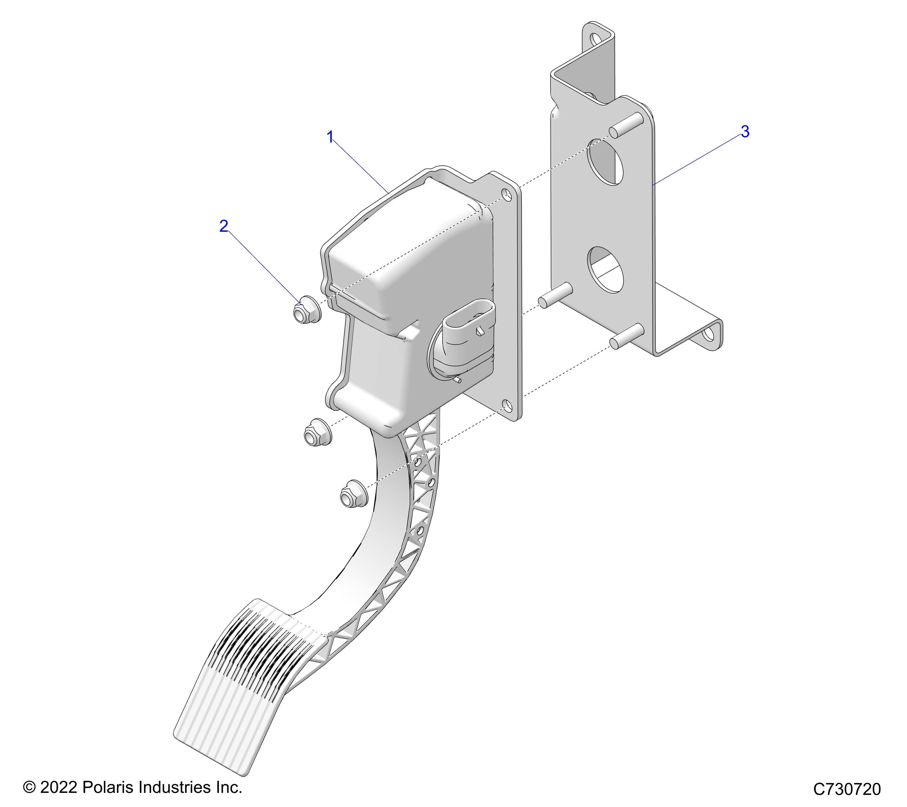 Part Number : 4014989 ELECTRONIC THROTTLE PEDAL