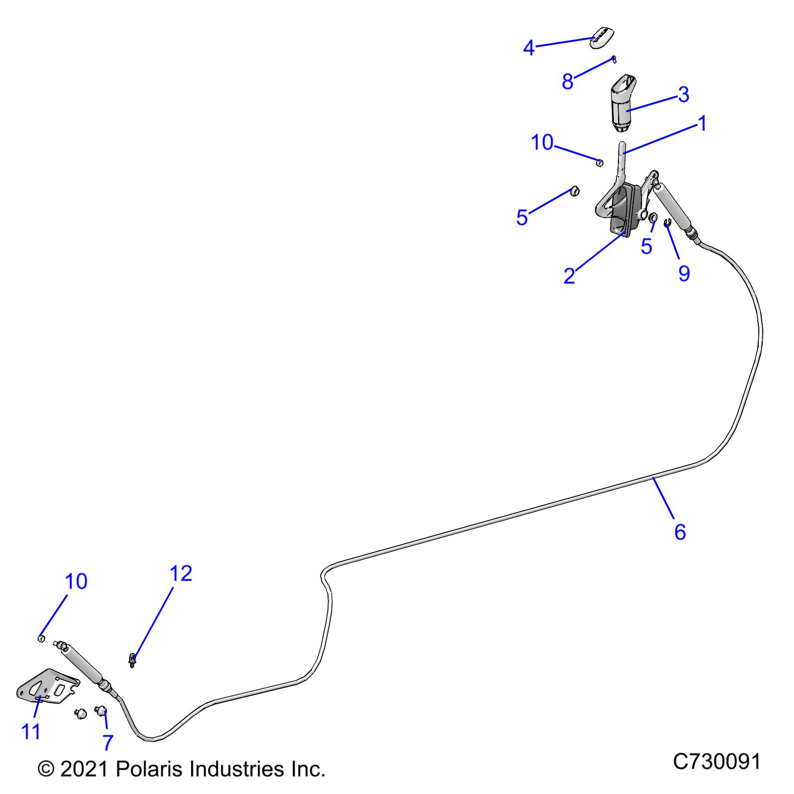 Part Number : 7083015 CABLE-SHIFT BASE