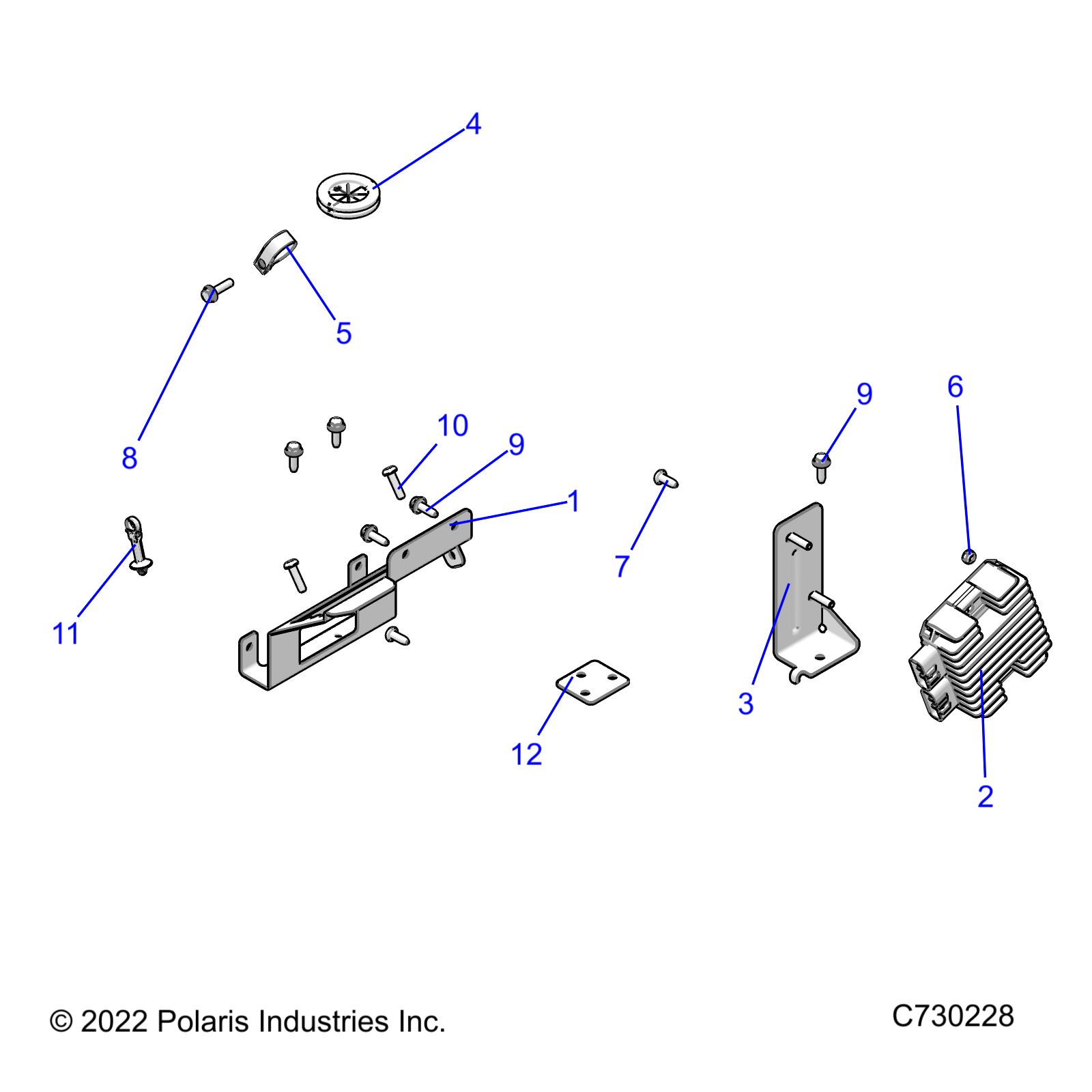 Foto diagrama Polaris que contem a peça 5415049