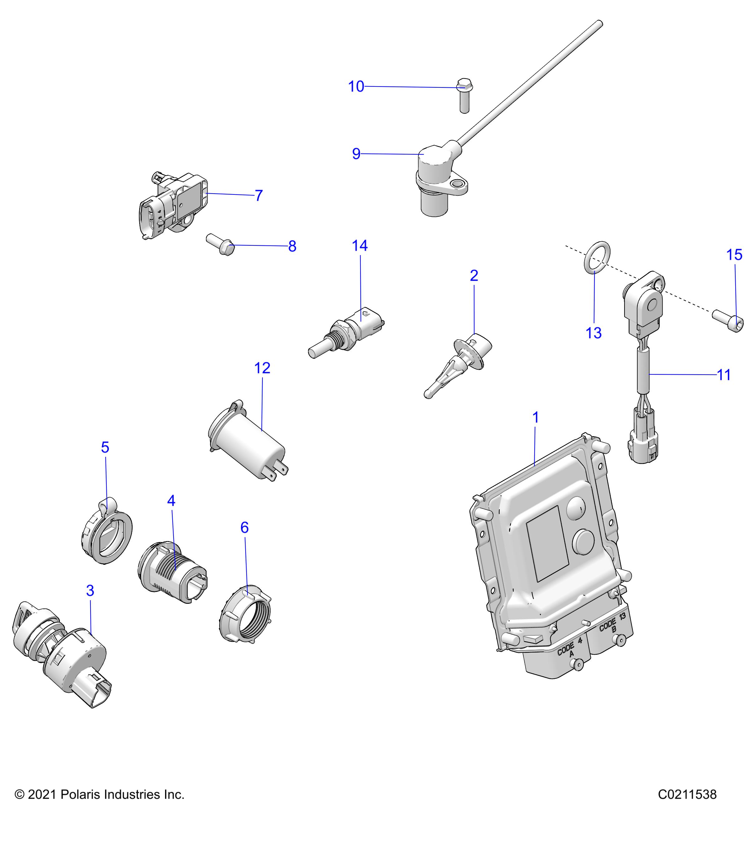 Part Number : 2412634 THROTTLE POSITION SENSOR