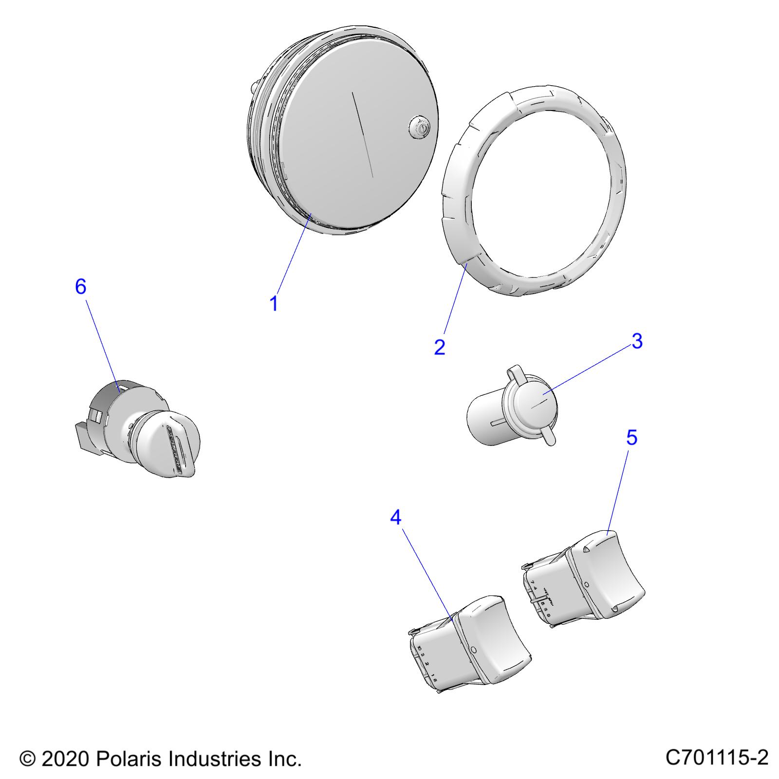 Part Number : 3280858 ASM-CLUSTER CPIA3 SXS BLU CHL6