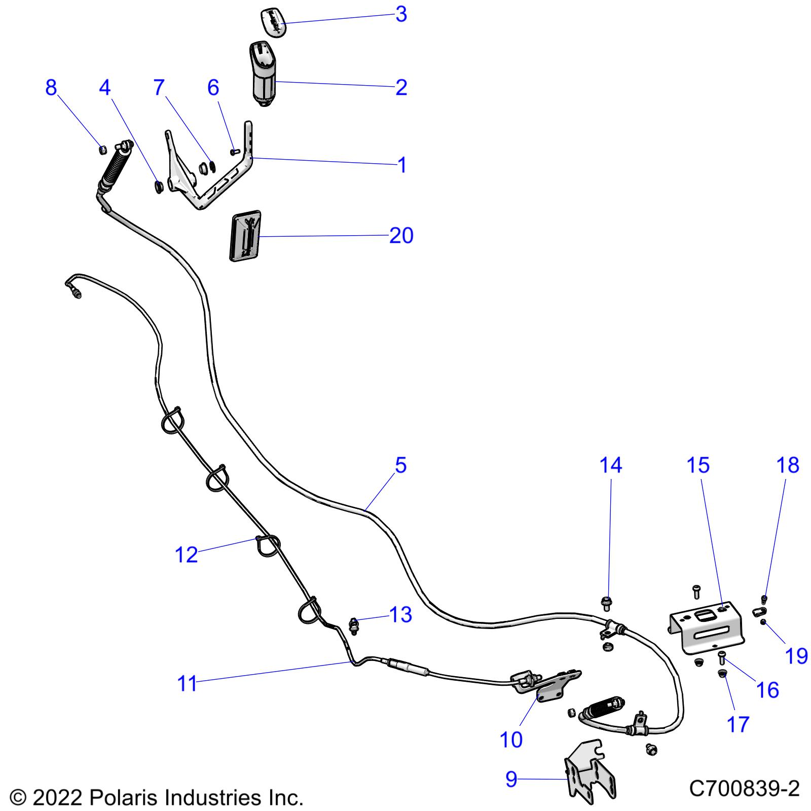 Part Number : 5457934-070 KNOB-SHIFTER BLK