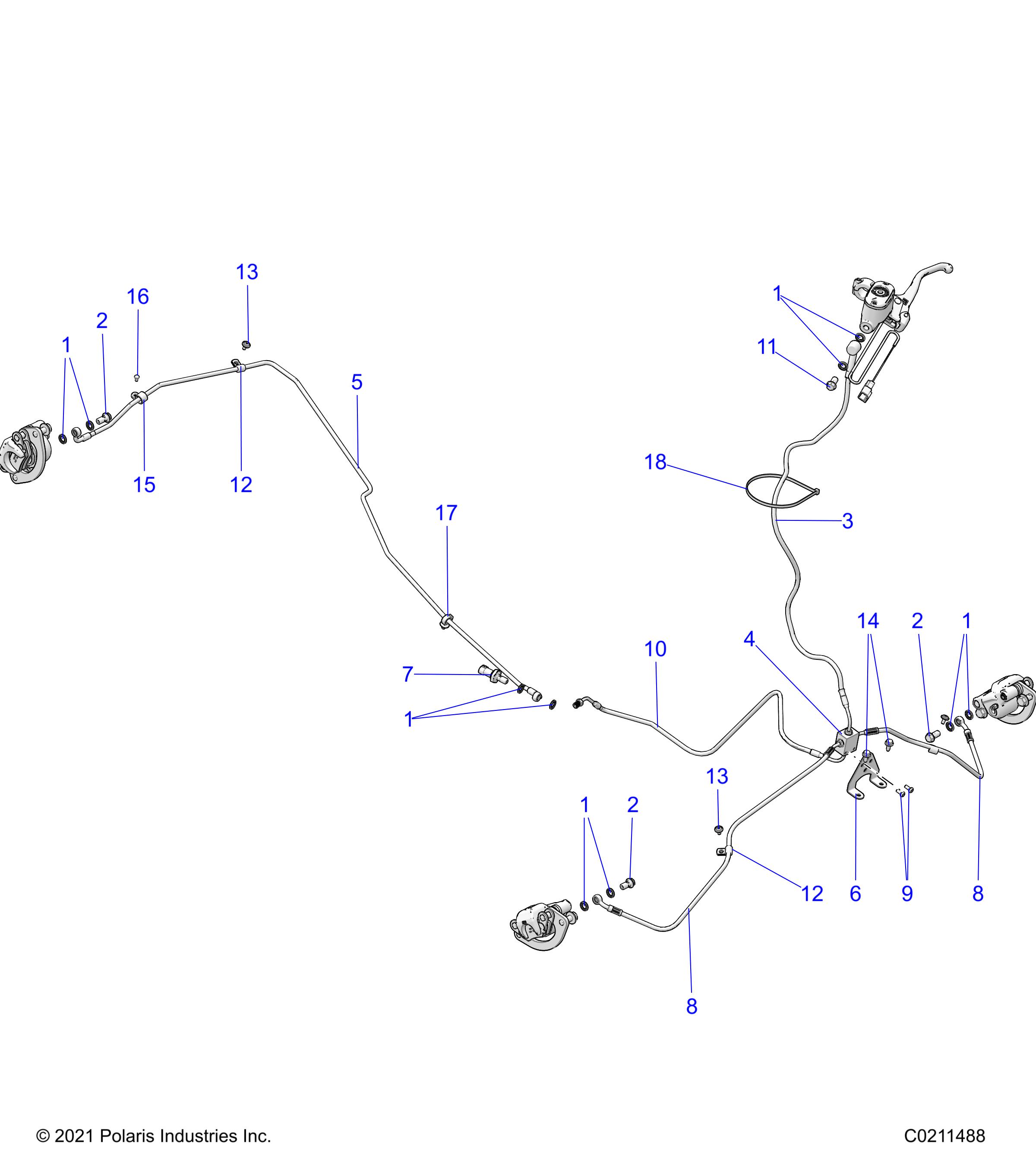 Part Number : 1913025 LINE-BRK RR 57 70B 90B 180 JF