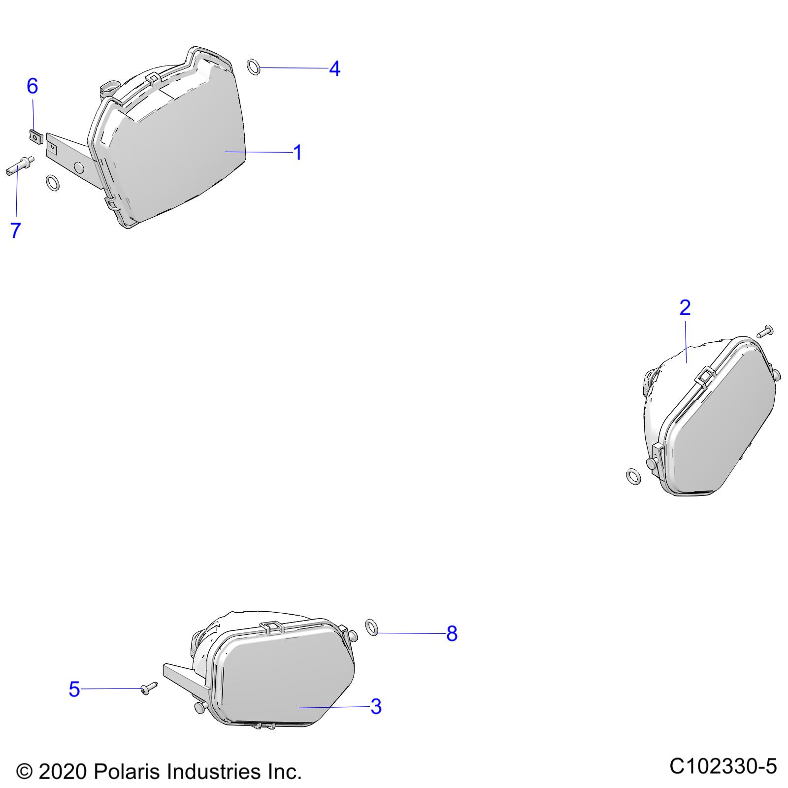Foto diagrama Polaris que contem a peça 2410614