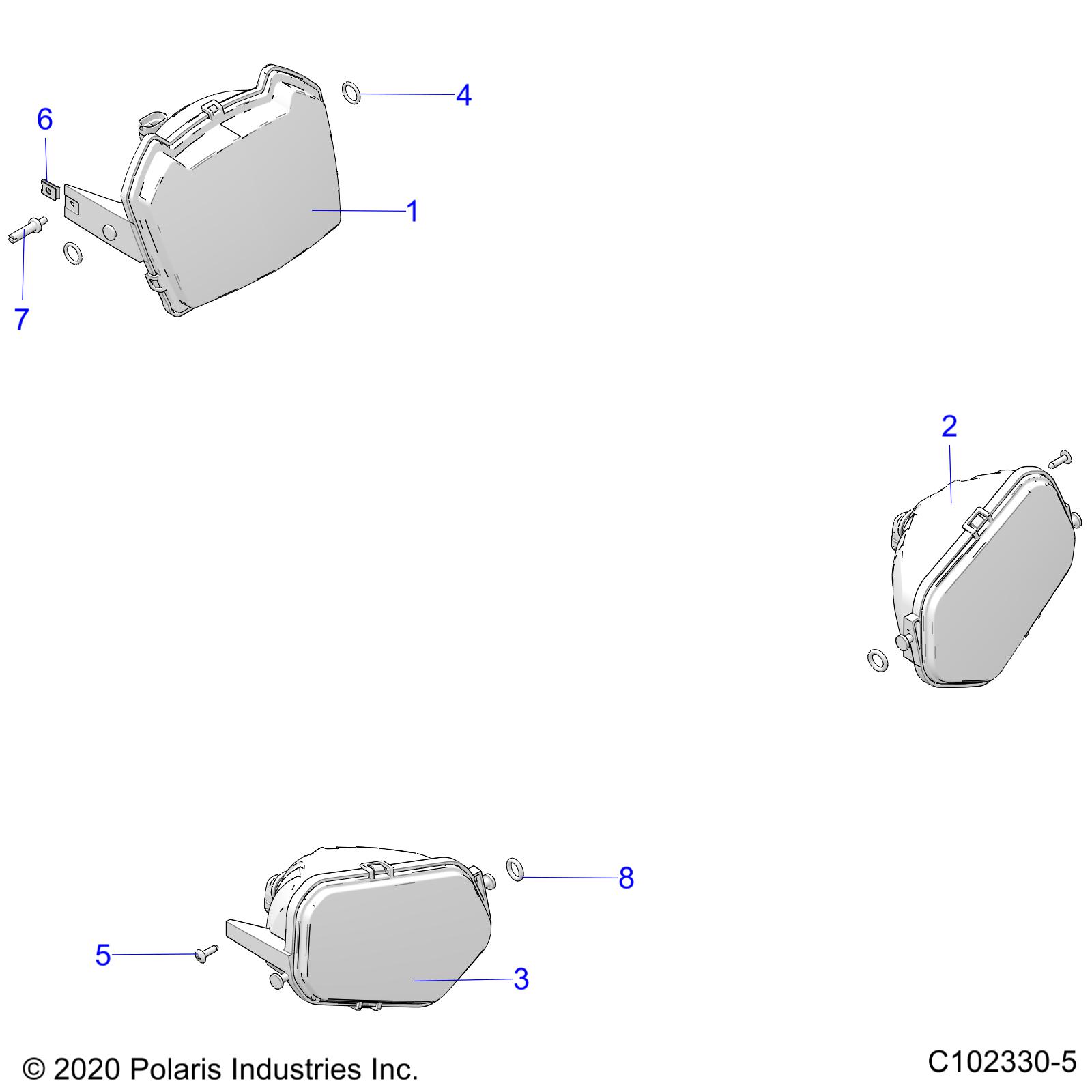 Part Number : 2410615 LEFT HAND BUMPER HEADLIGHT ASS