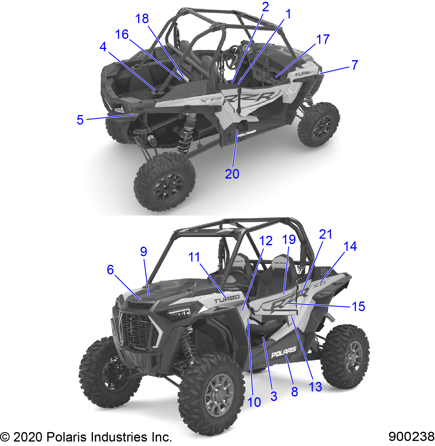 Part Number : 7193764 DECAL-DOOR UPR TOP RH