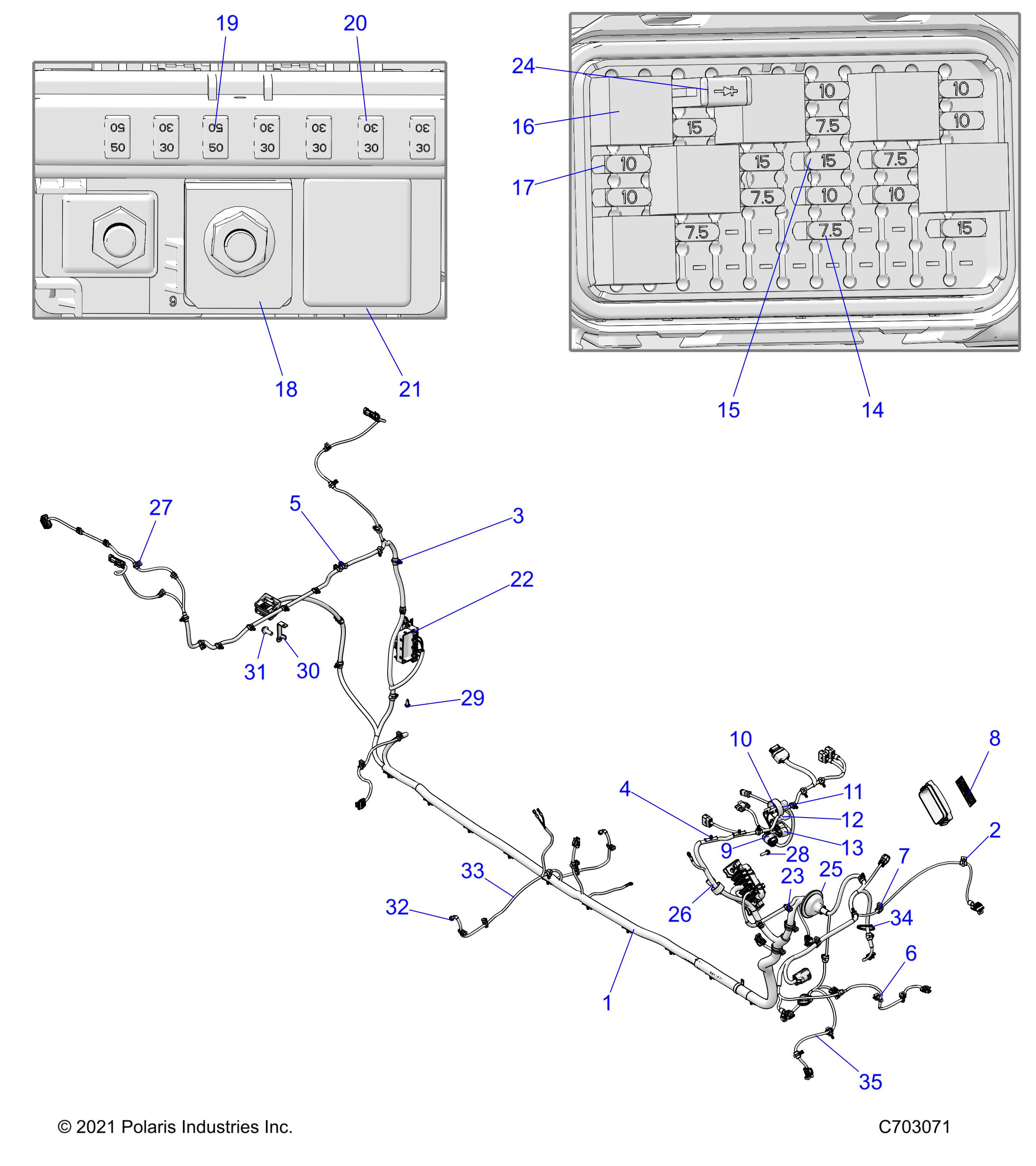 Part Number : 2416572 HARN-CHASSIS BASE PROR MP