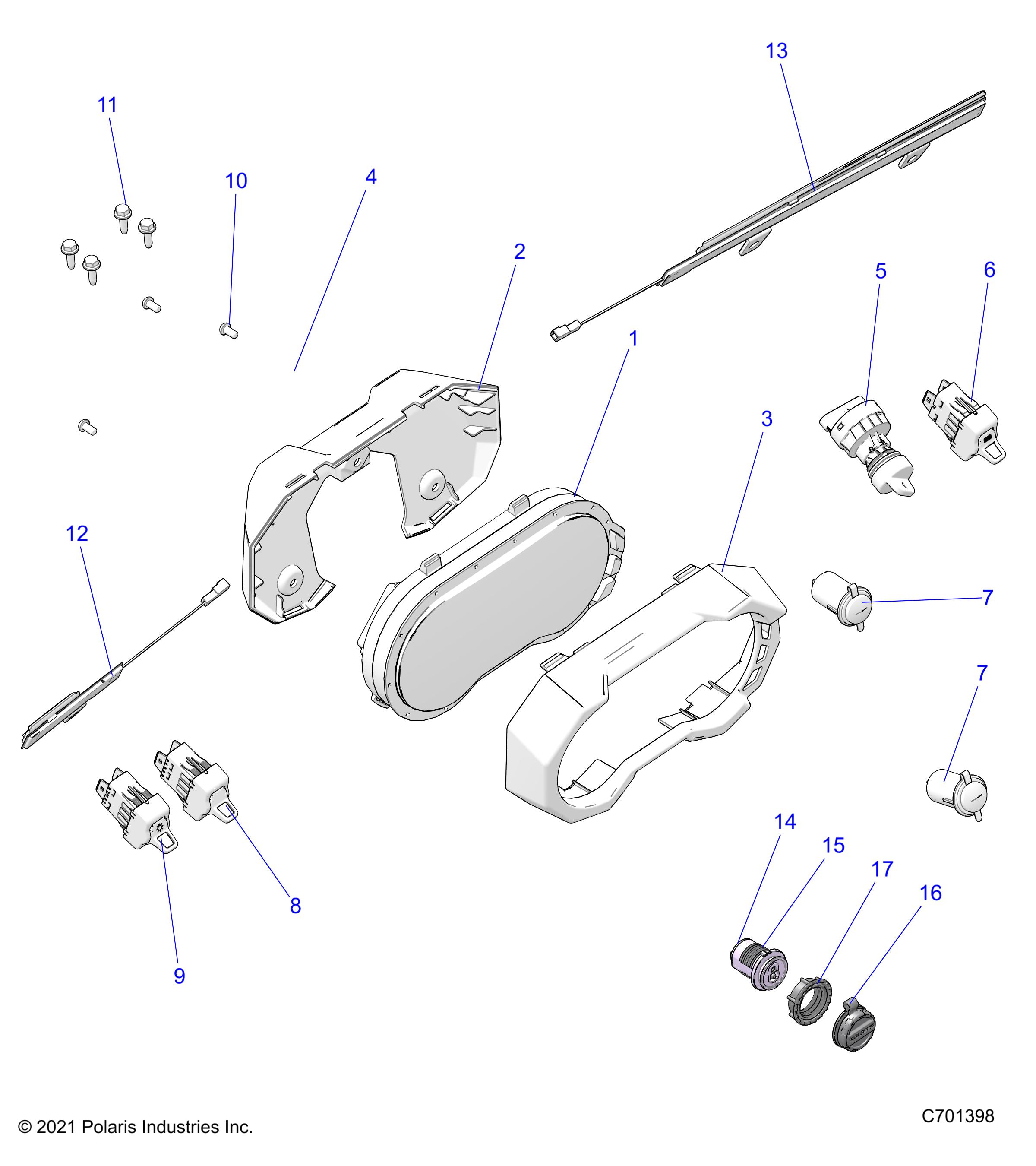 Part Number : 4080751 SWITCH-3 POSITION 4WD